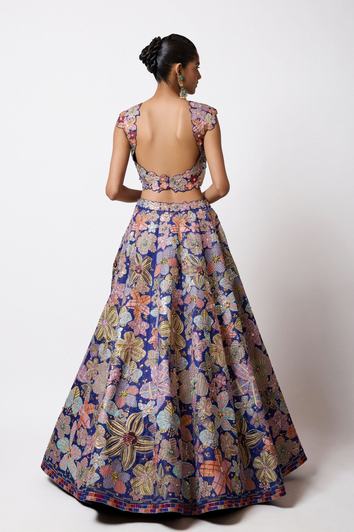 Cyanora Blue Lehenga Set