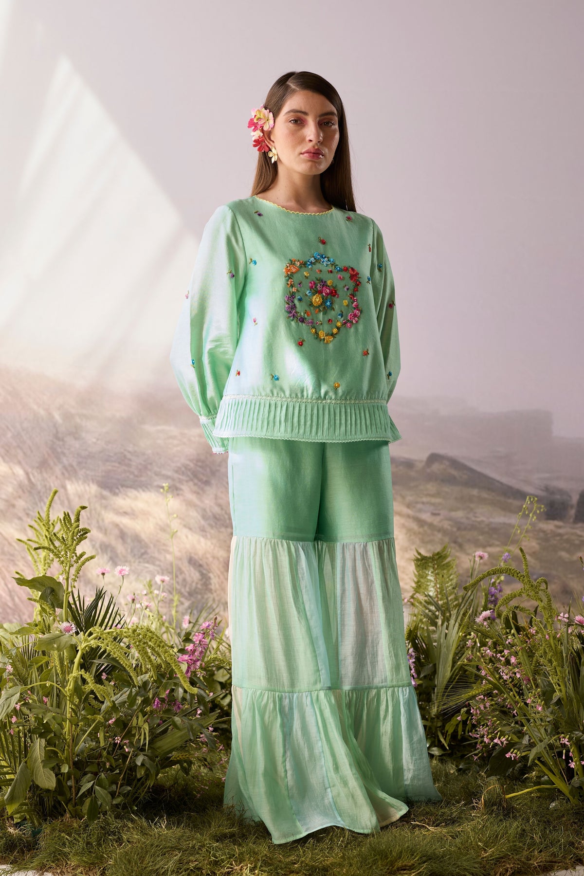 Seaglass Beaded Top