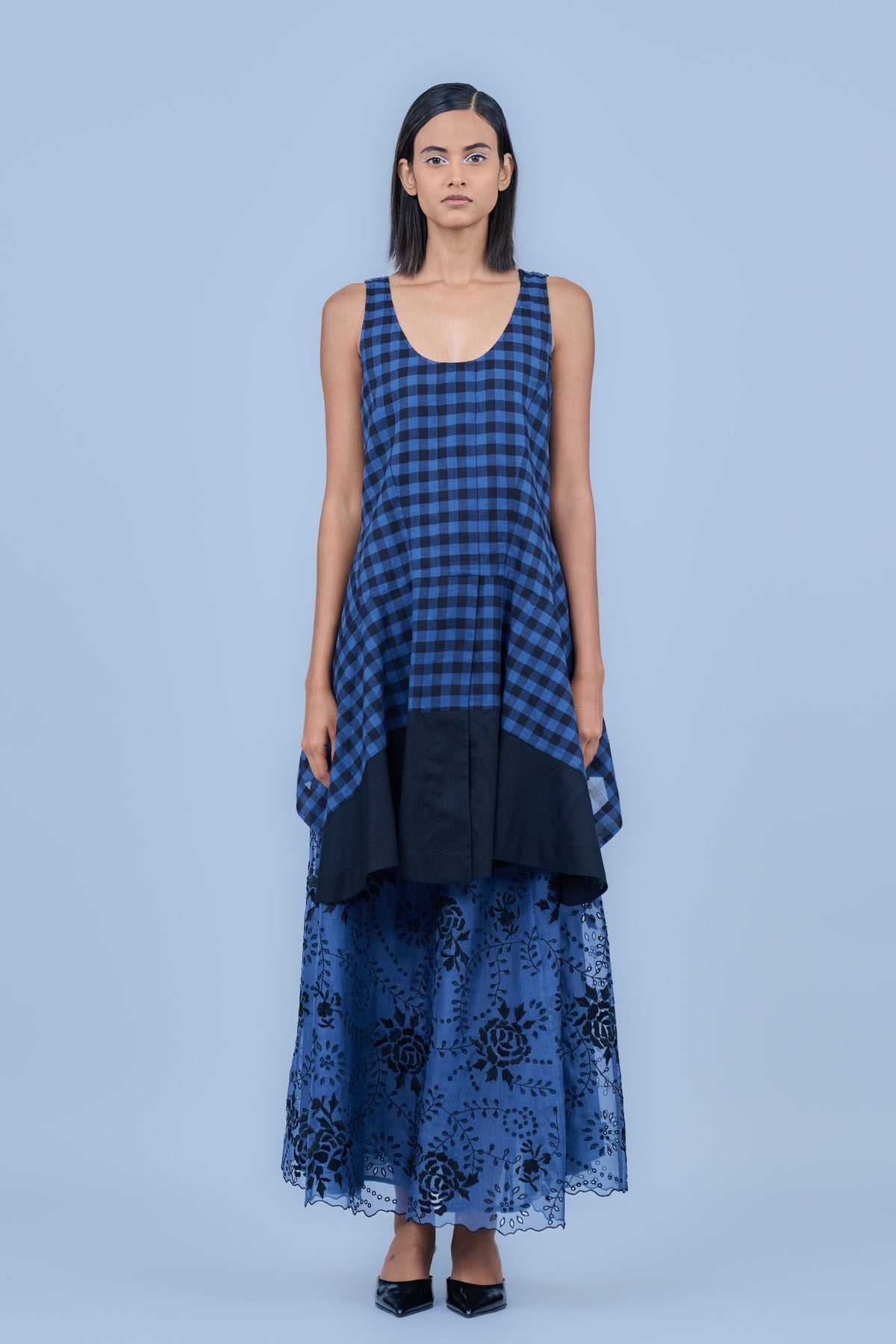Silk Organza Cutwork Skirt