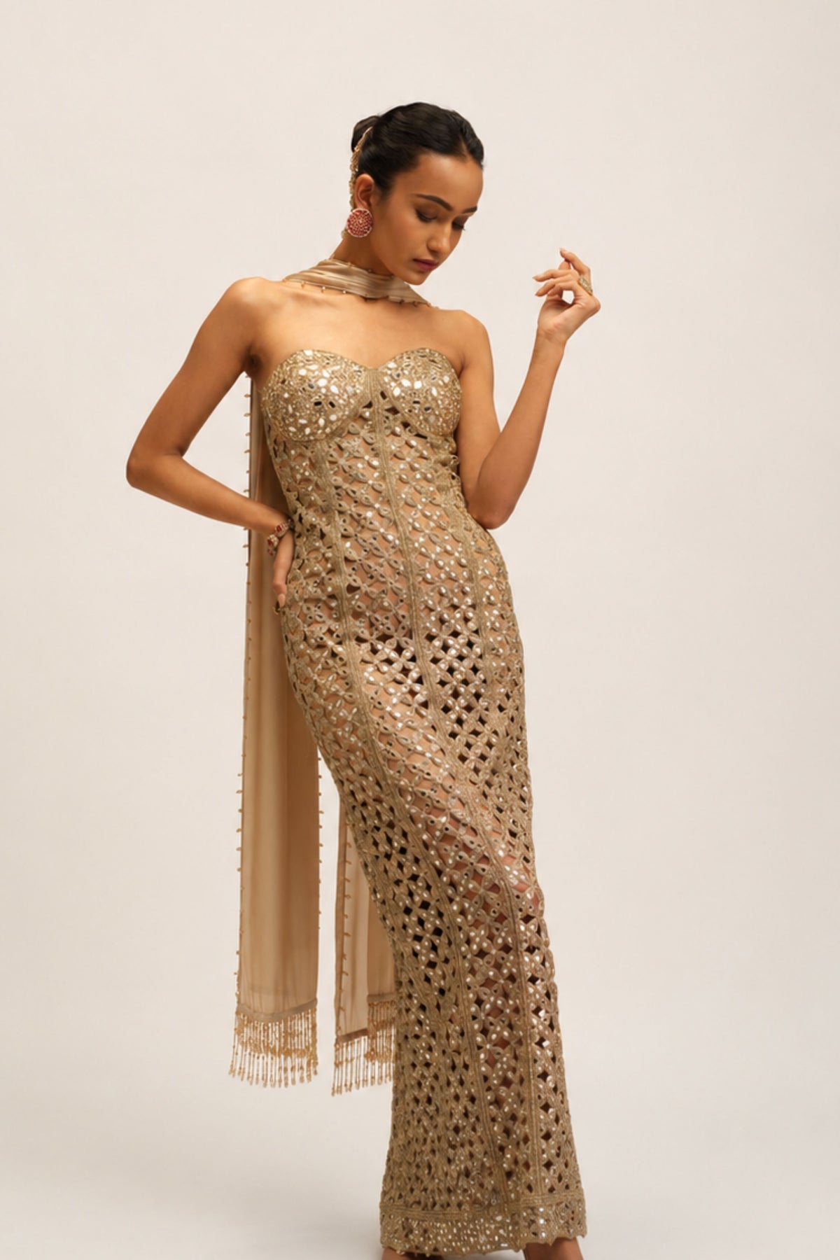 Modern Beige Dress