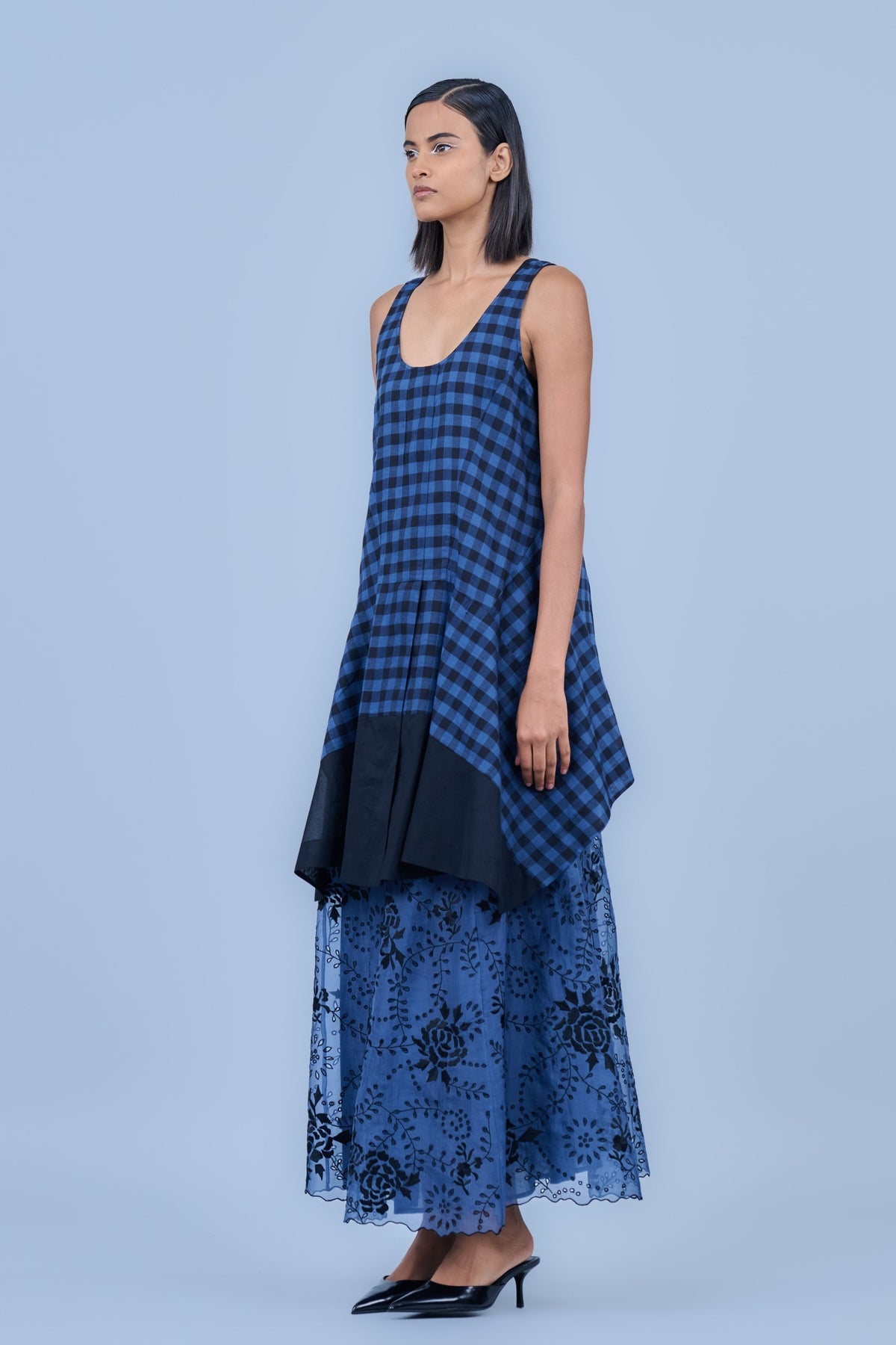 Silk Organza Cutwork Skirt