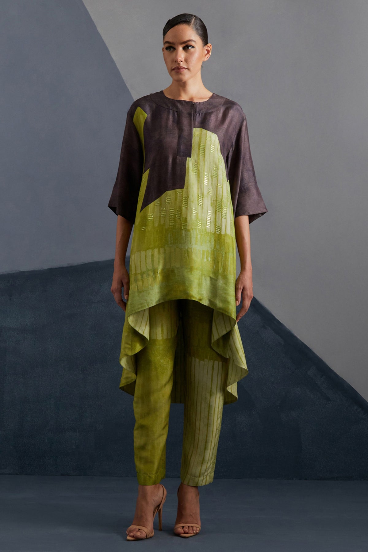 Omen Moss & Coffee Tunic Set