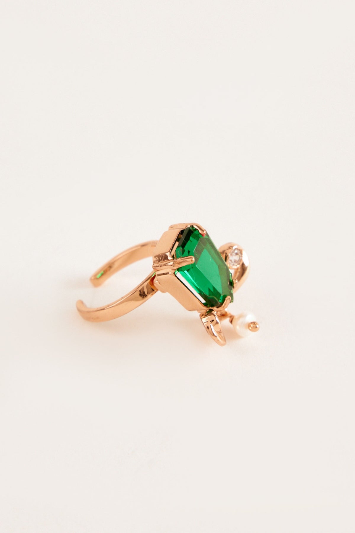 The Faena Gemstone Ring in Jade Green