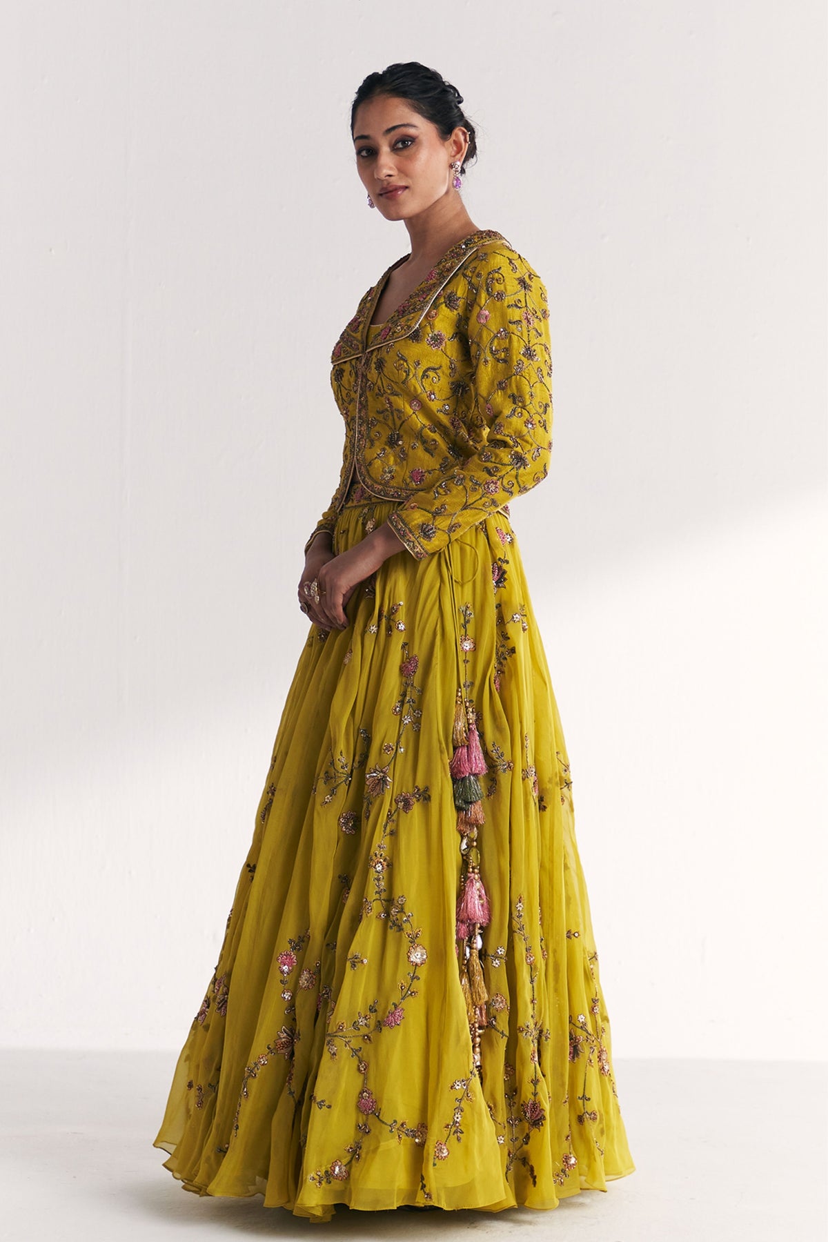 Kairi Lime Green Lehenga Set