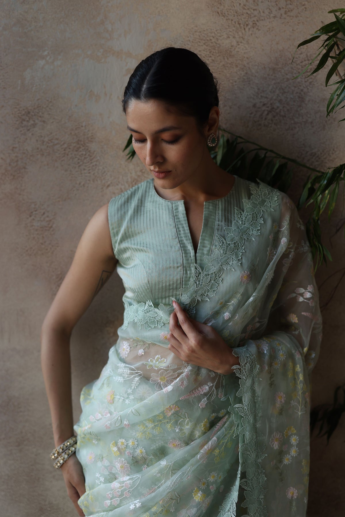Solana Mint Saree