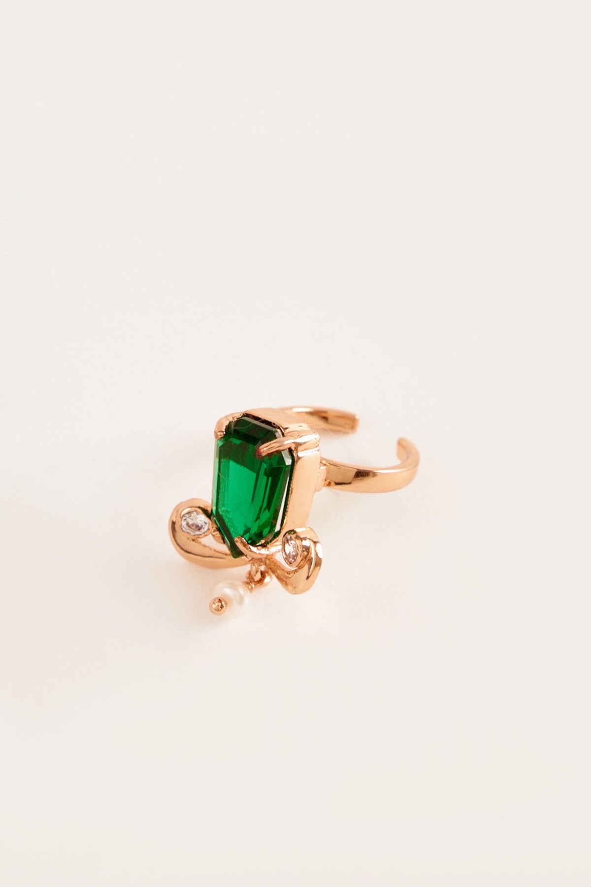 The Faena Gemstone Ring in Jade Green
