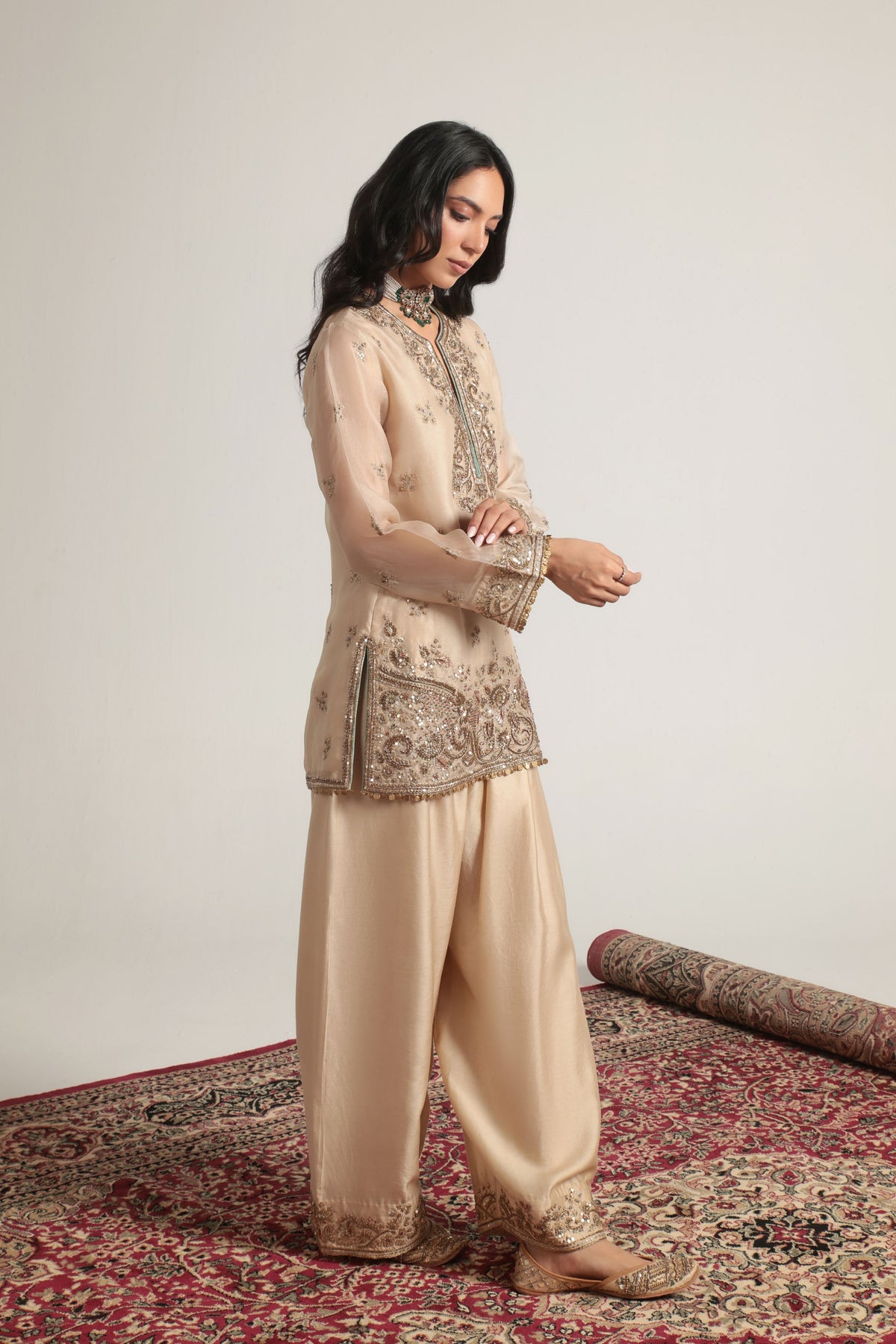 Short Farshi Kurta Set