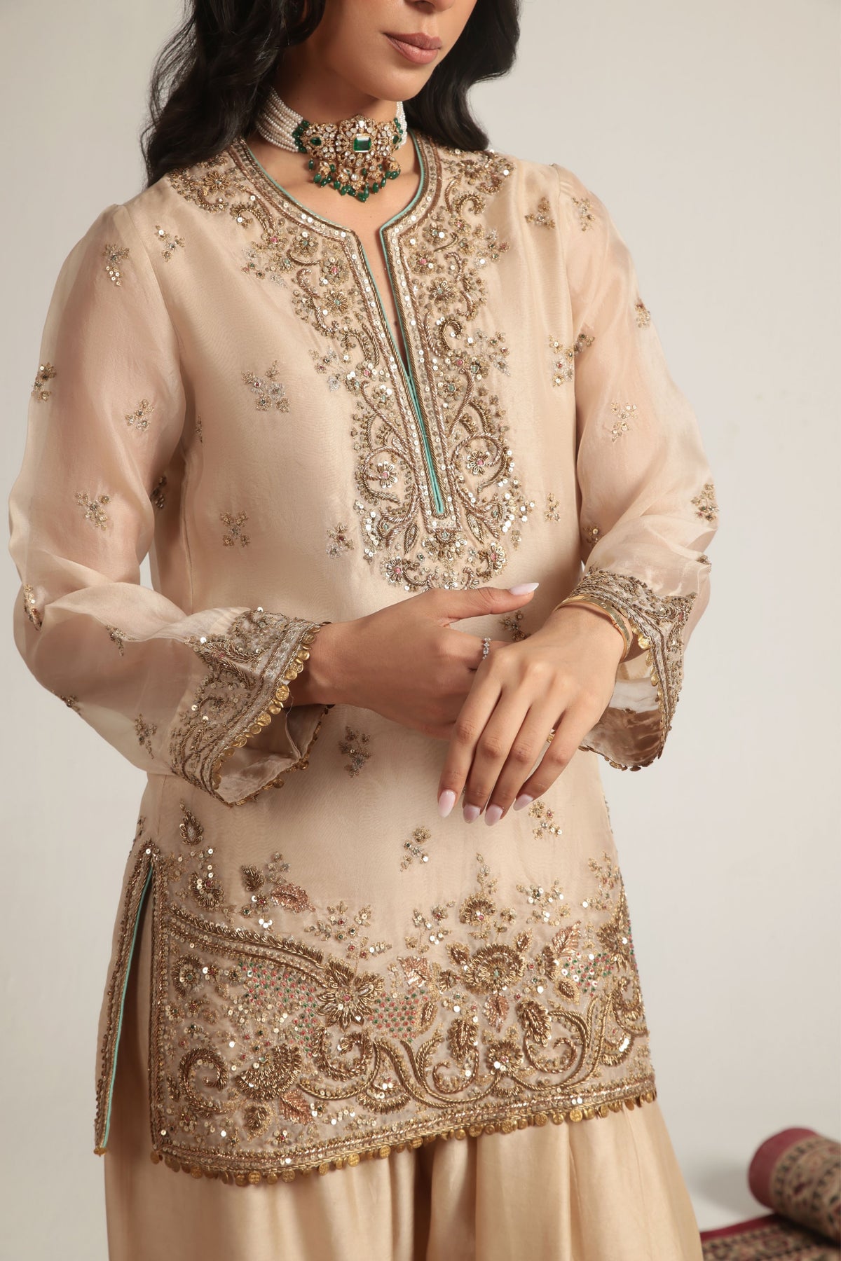 Short Farshi Kurta Set