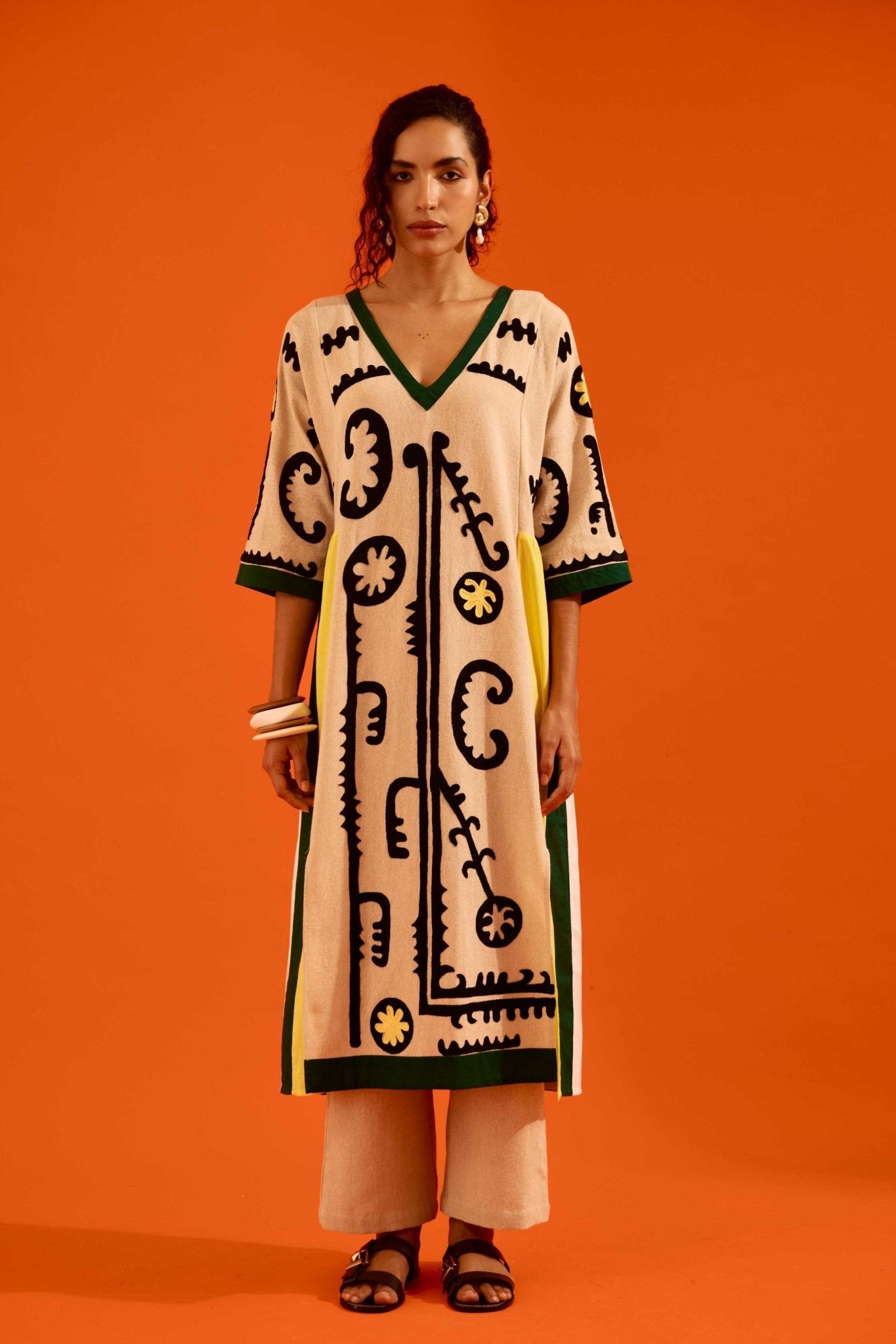 Maasai Motif Tunic Set - Indian Summer Story - Elahe