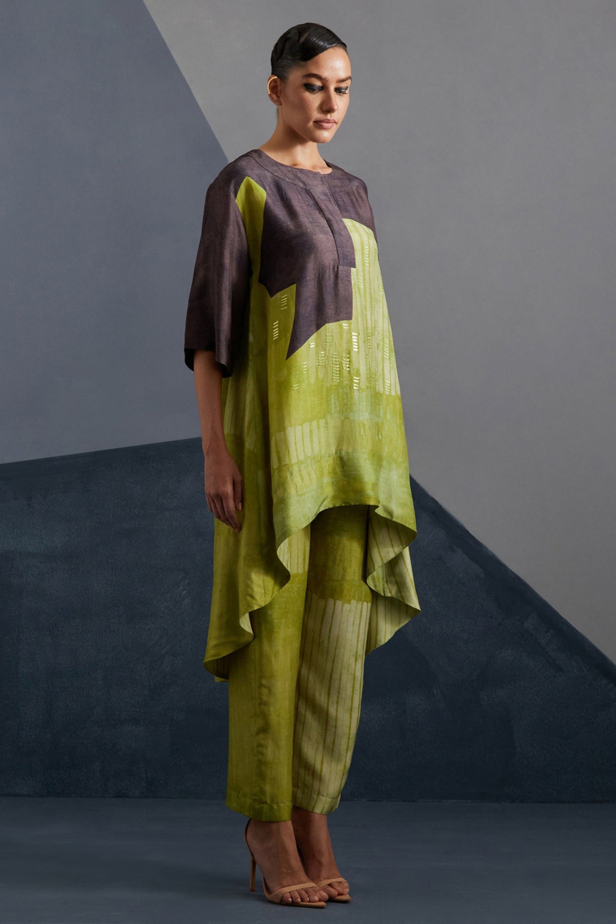Omen Moss & Coffee Tunic Set
