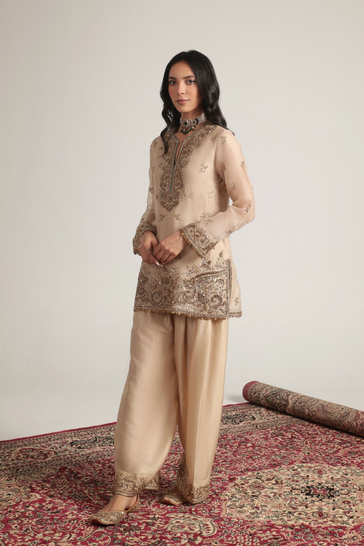 Short Farshi Kurta Set