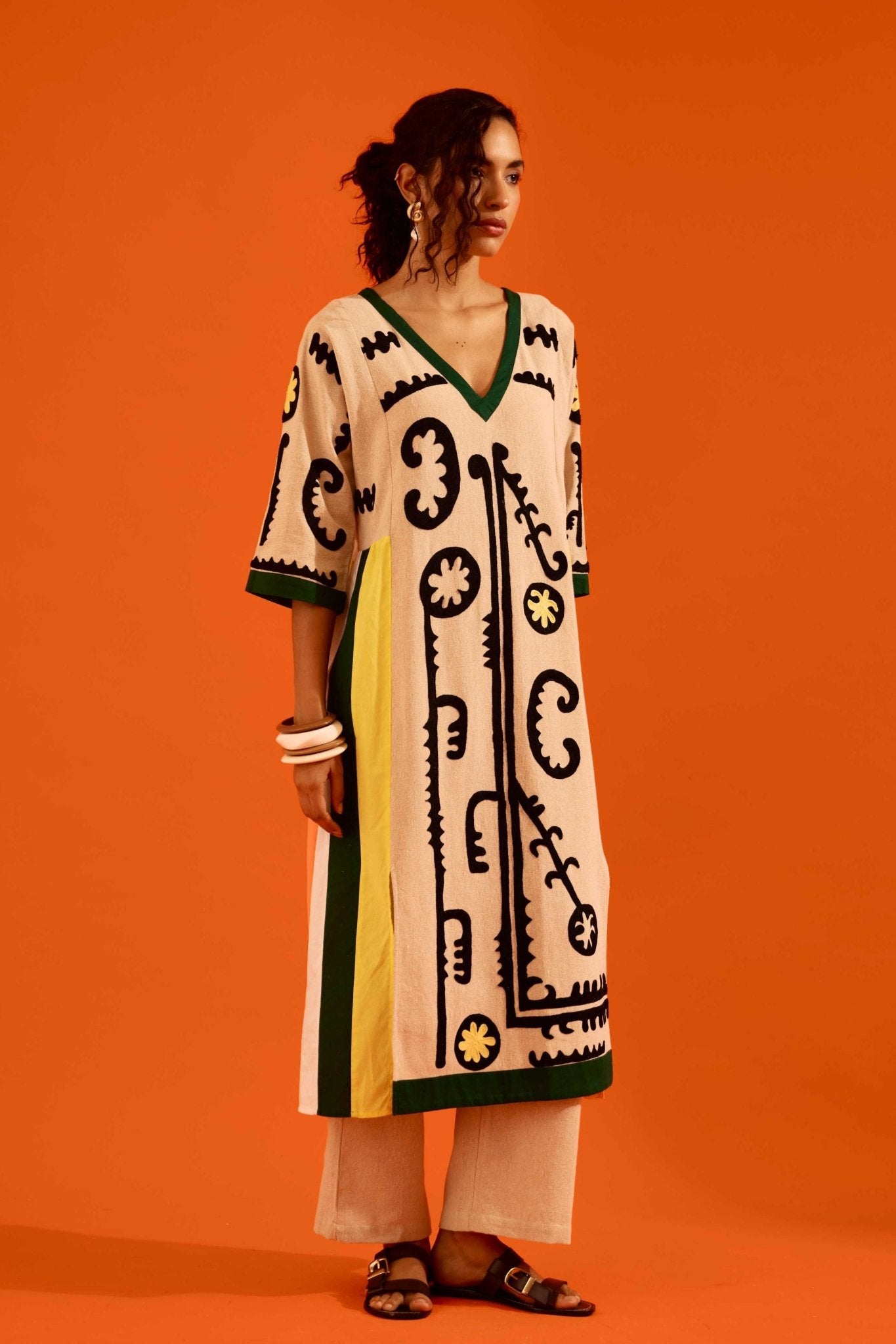 Maasai Motif Tunic Set - Indian Summer Story - Elahe