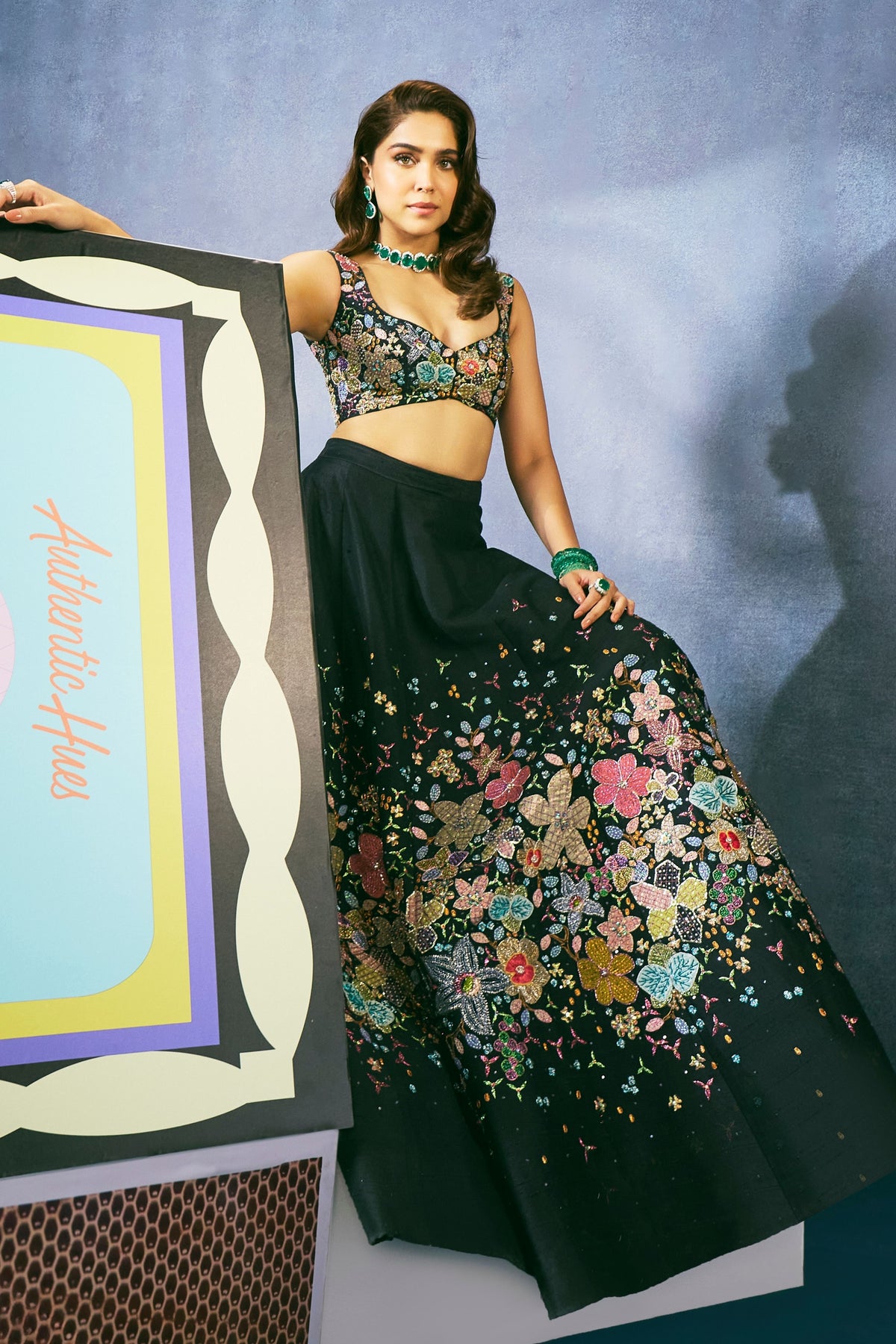 Tenebra Raw Silk Lehenga Set