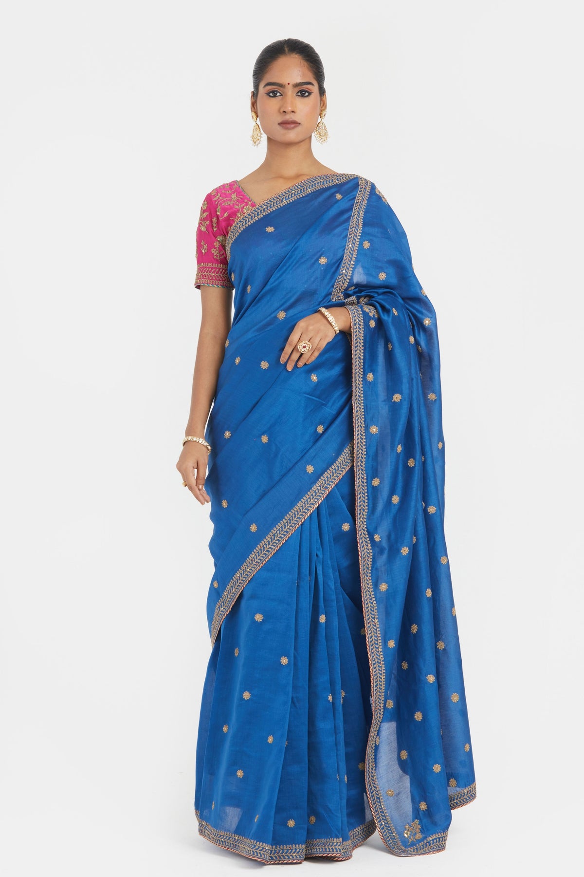 Chelsea Blue Saree Set