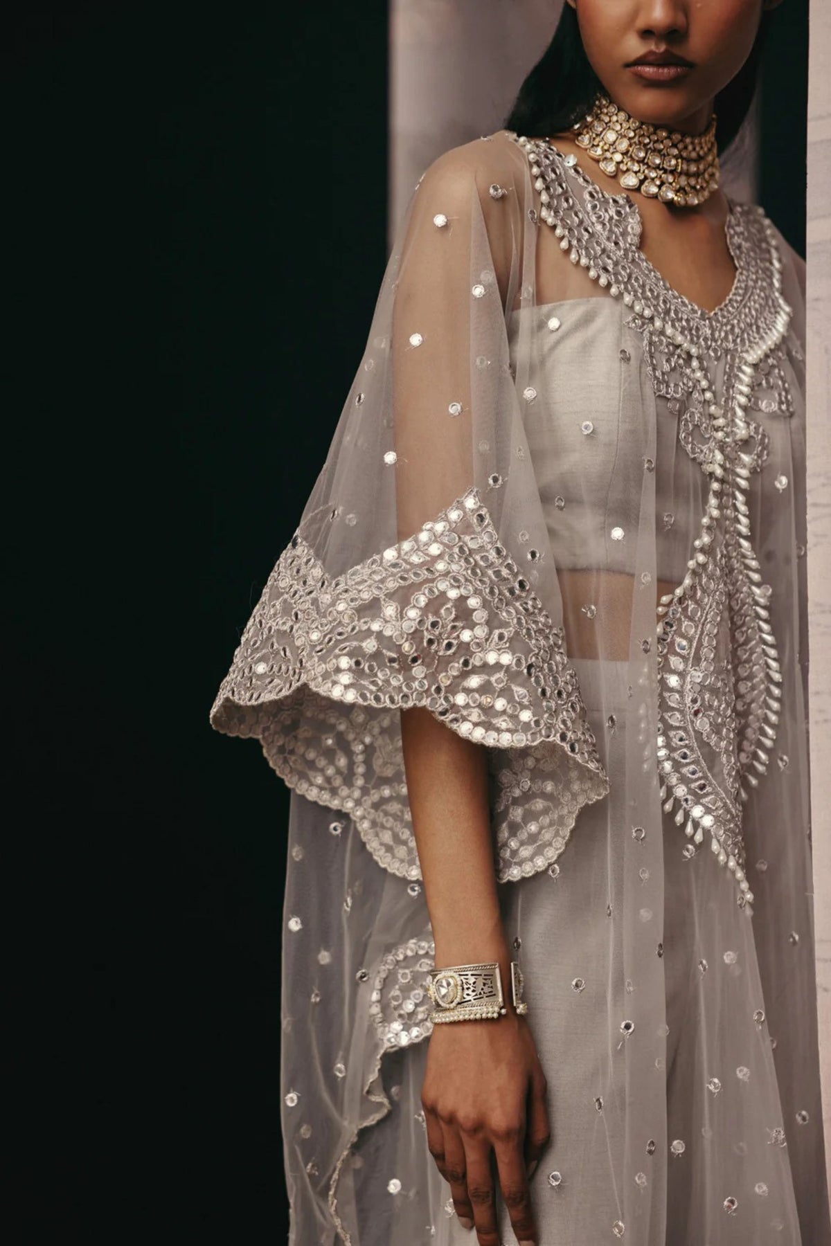 Silver Scallop Palazzos