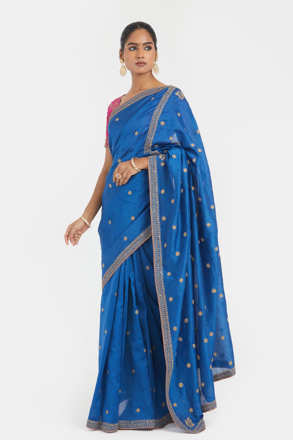 Chelsea Blue Saree Set
