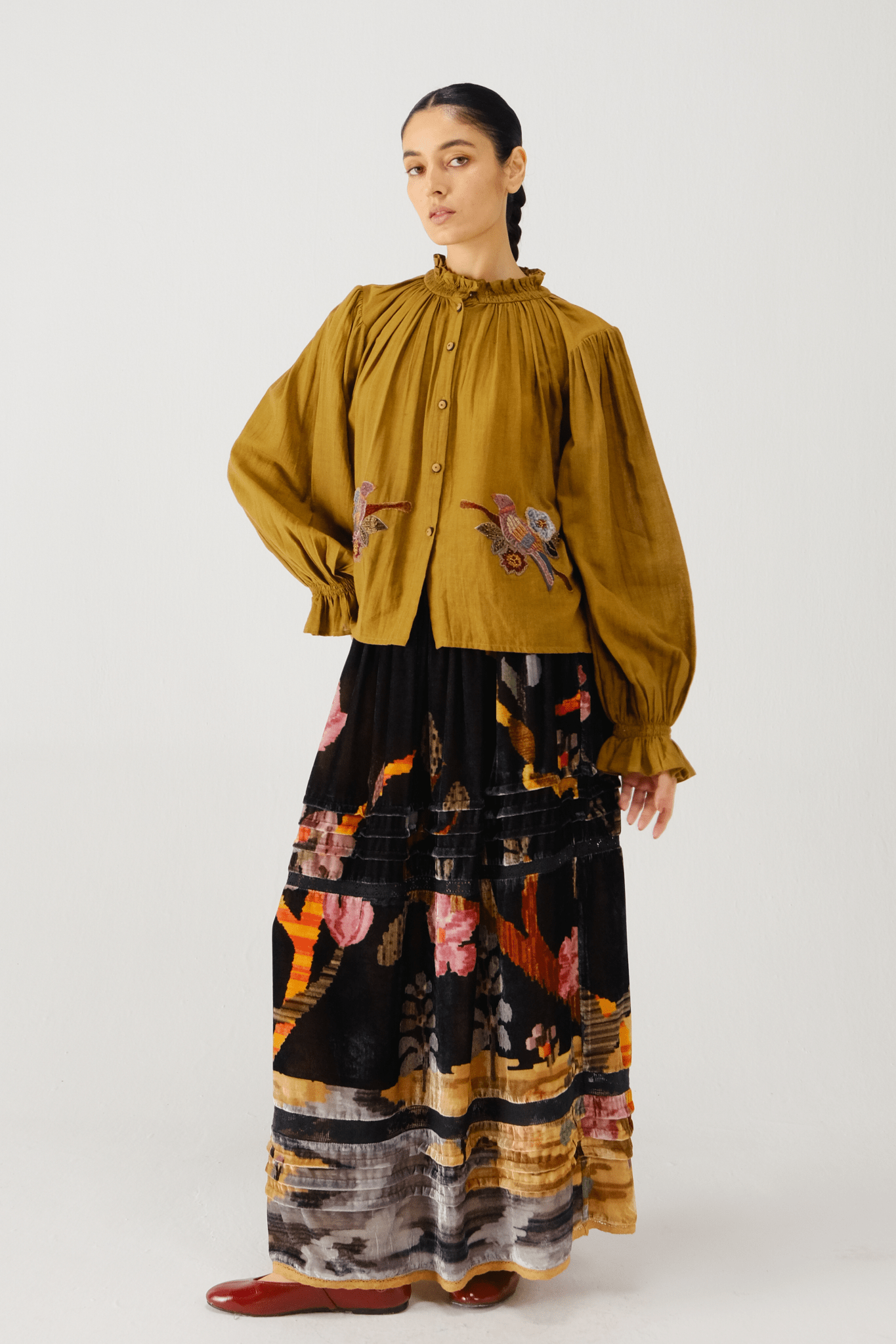 Olive Elsa Top - Cord - Elahe