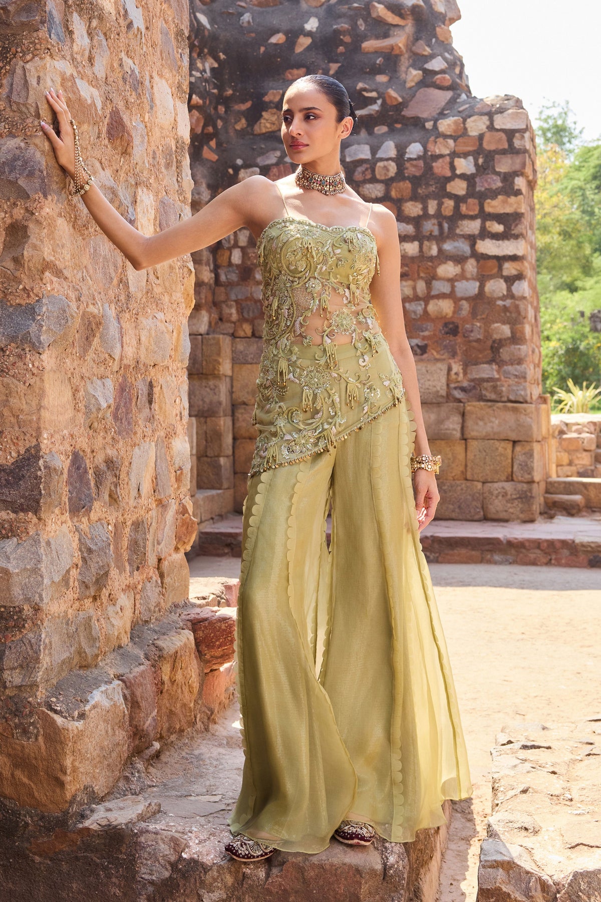 Sage Green Tunic Set