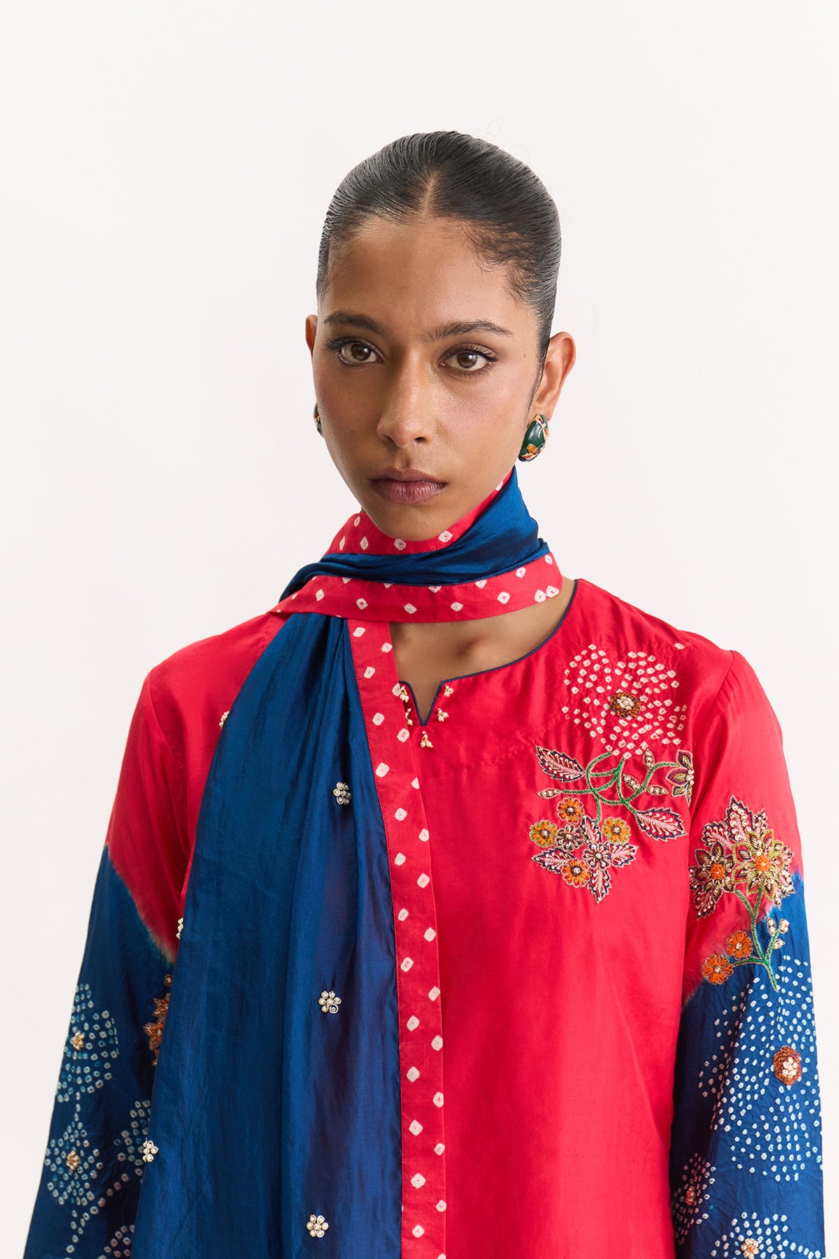 Sakura Tomato Blue Kurta Set