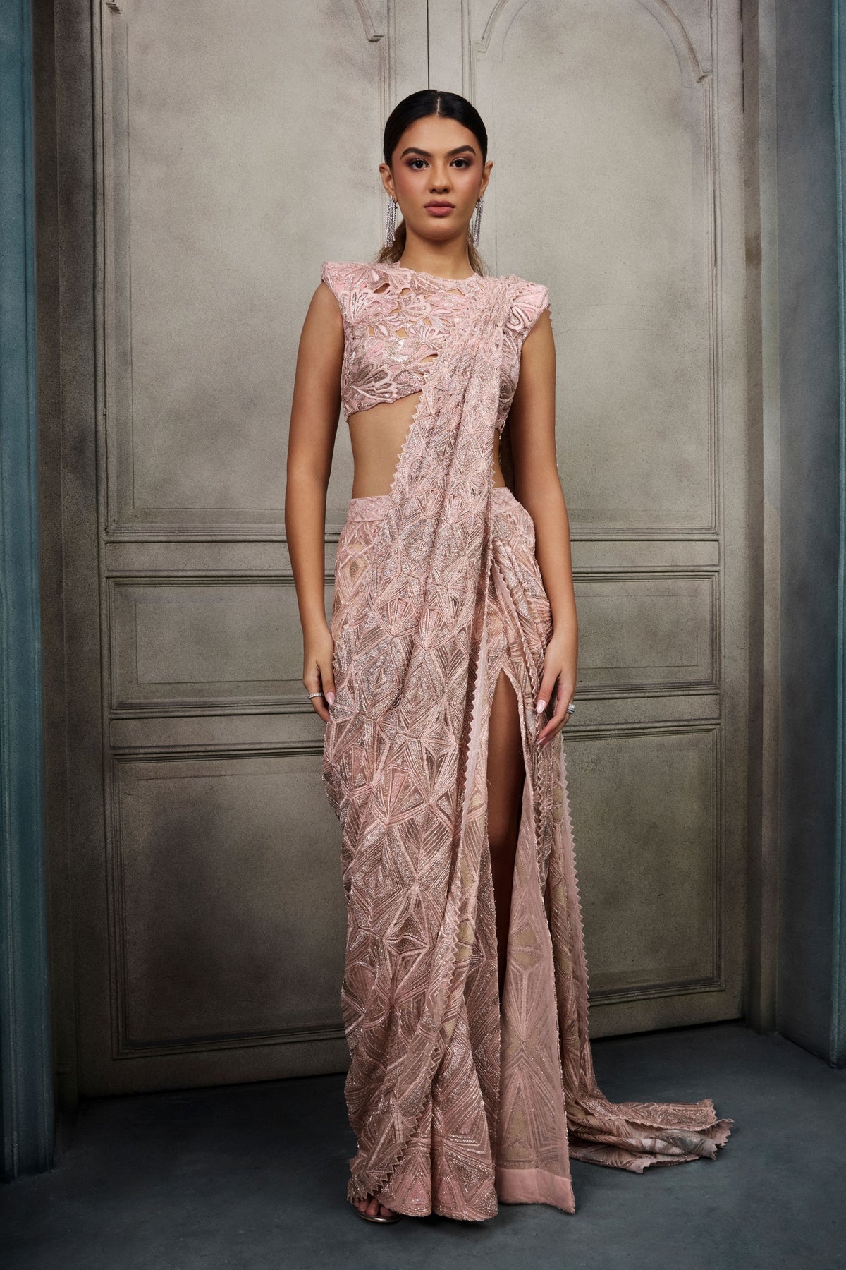 Pixie Draped Saree Set