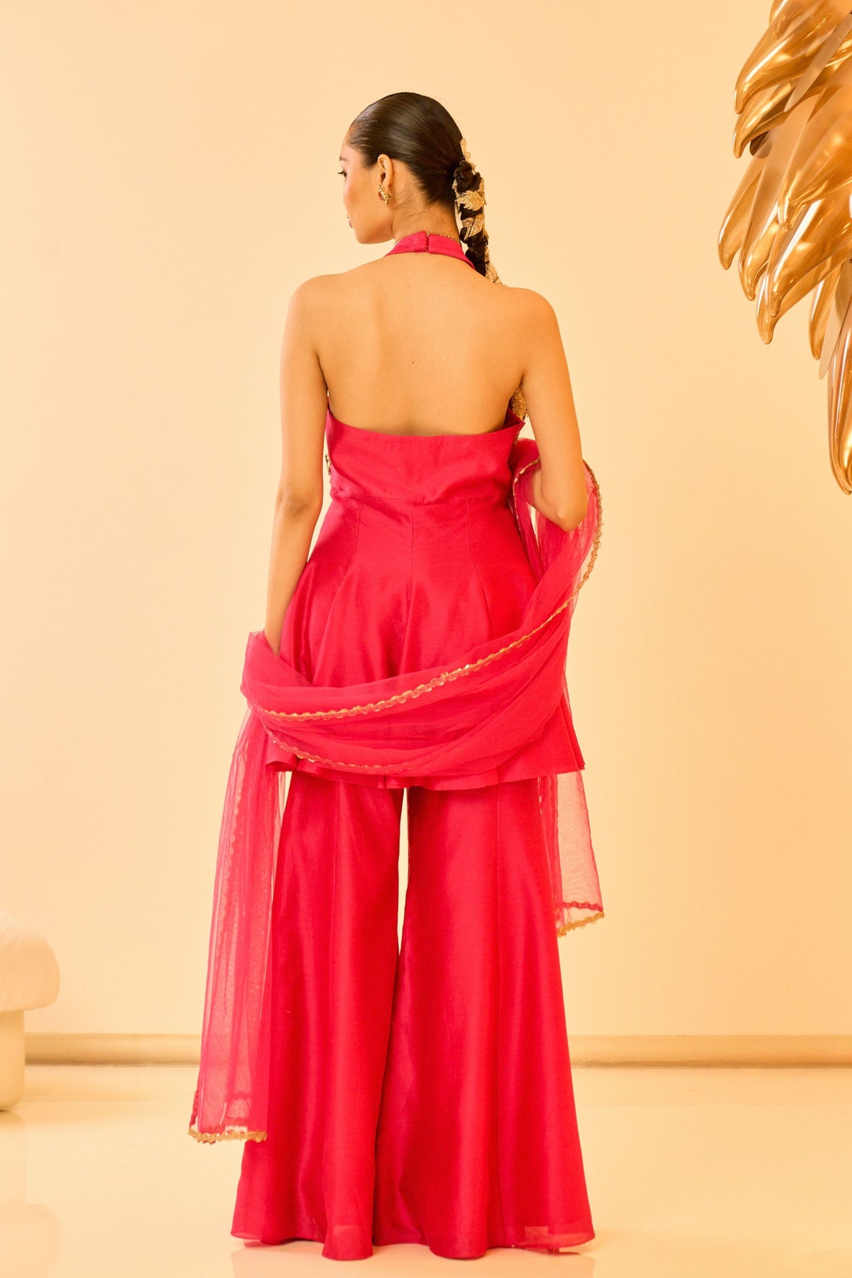 Pink Sharara Set