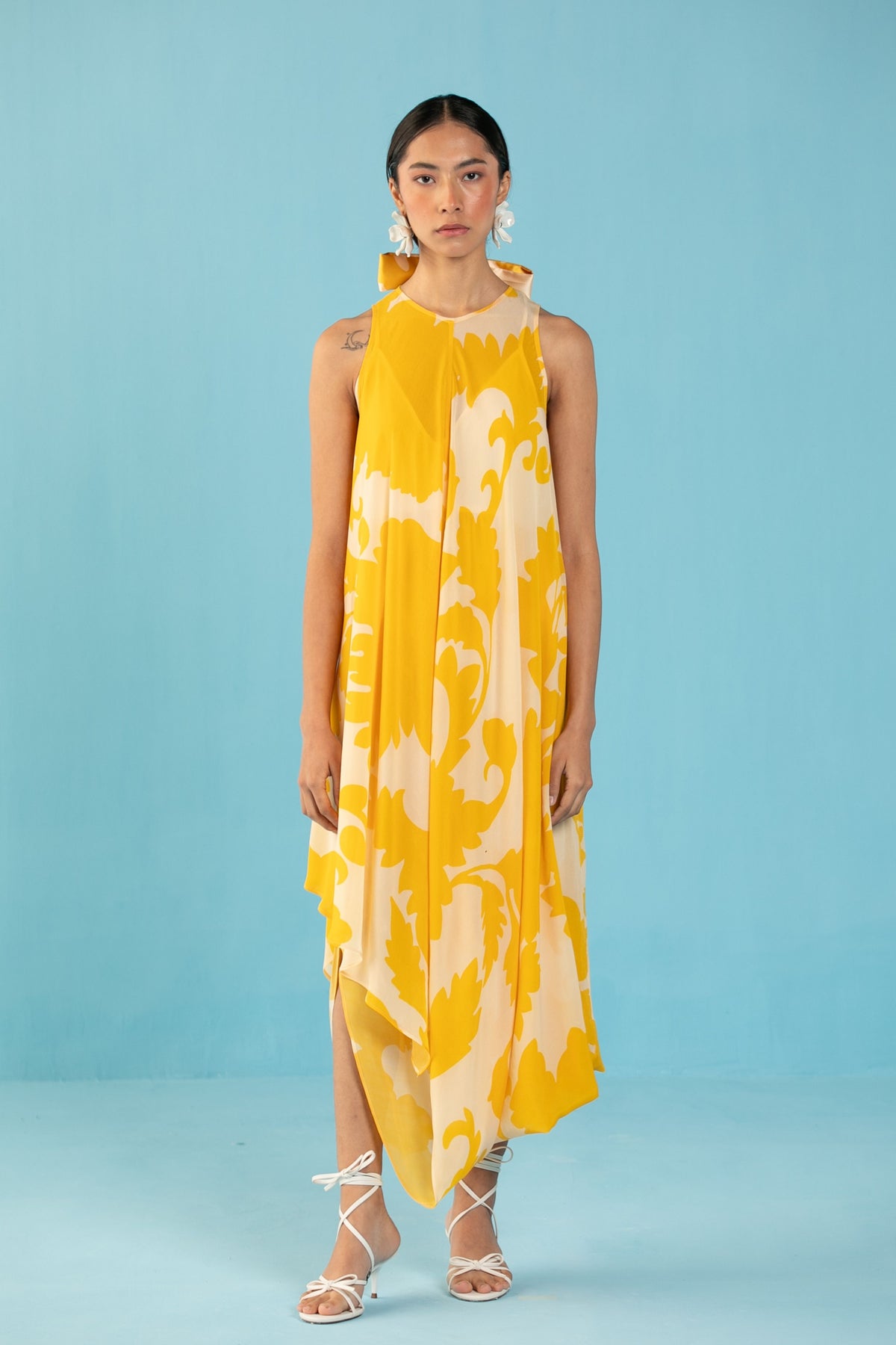 Yellow Kaftan Dress