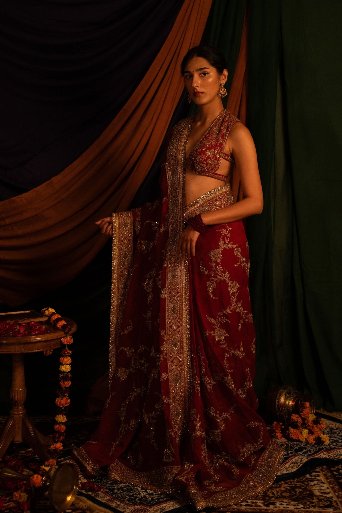 Surkhi Abha Saree Set