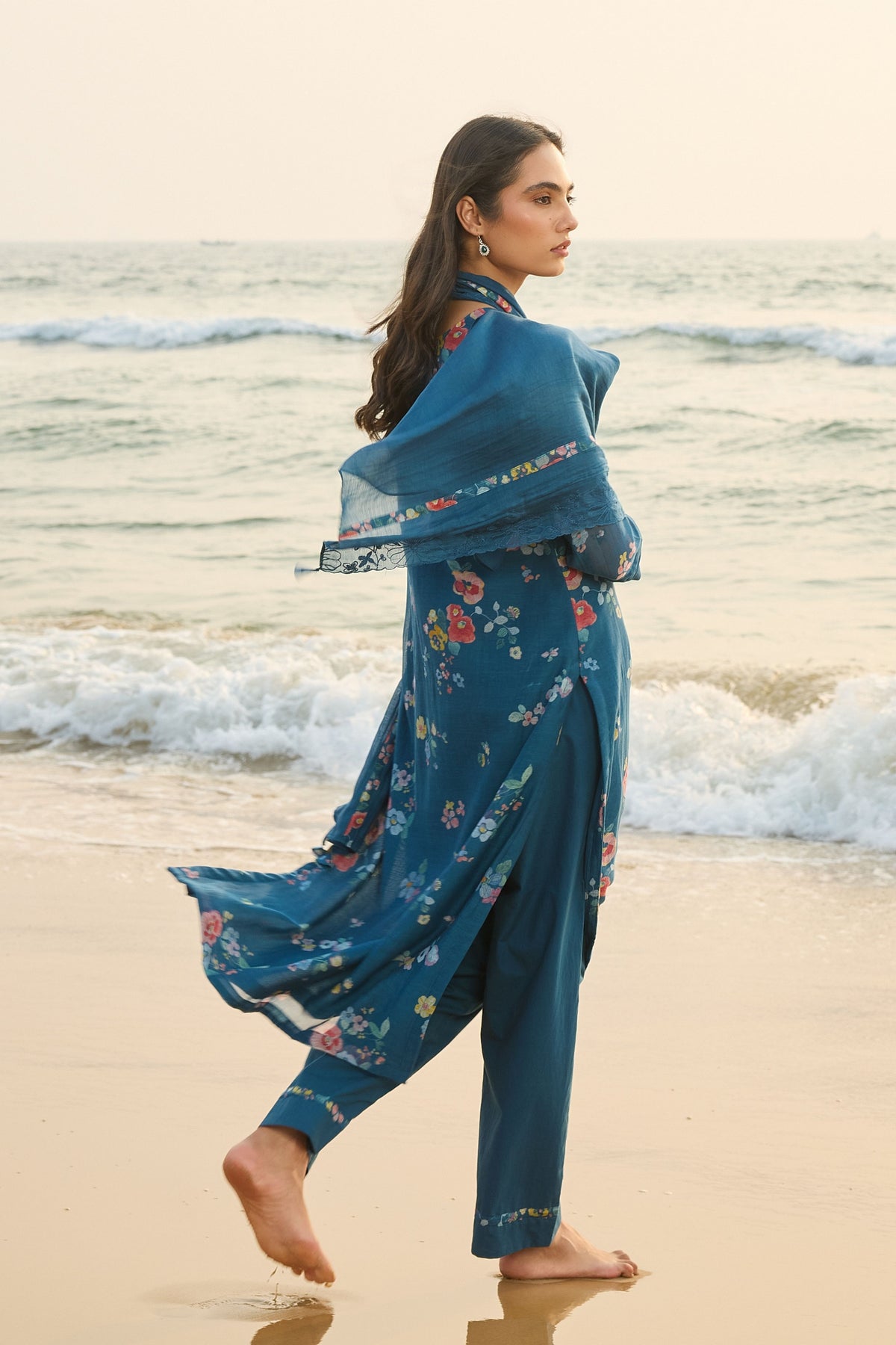 Sapphire Floral Kurta Set