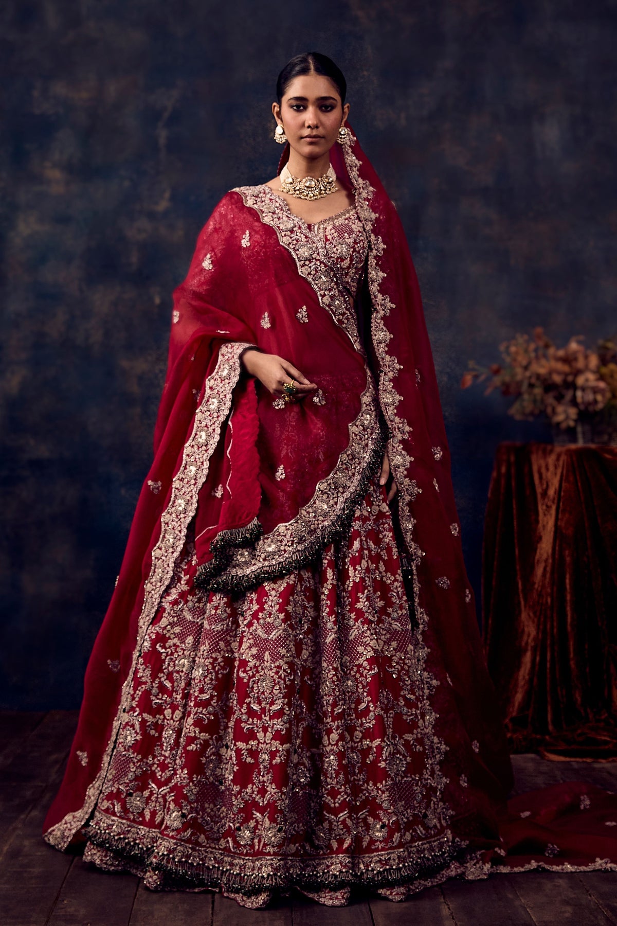 Sn Mirror Lehenga Set