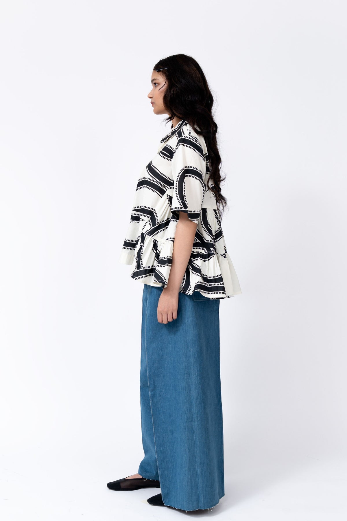 Swrill Print Tier Top