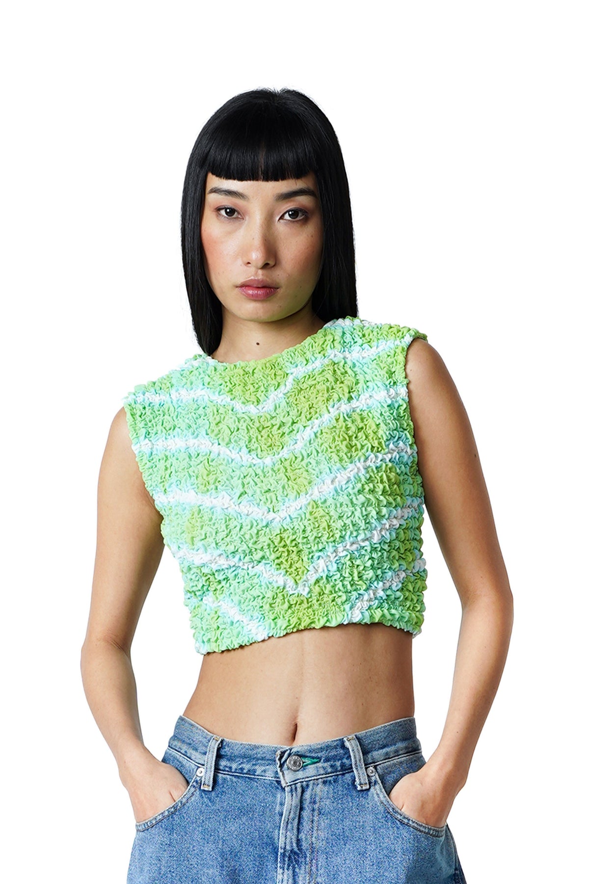Bubble Smocked Bb Top