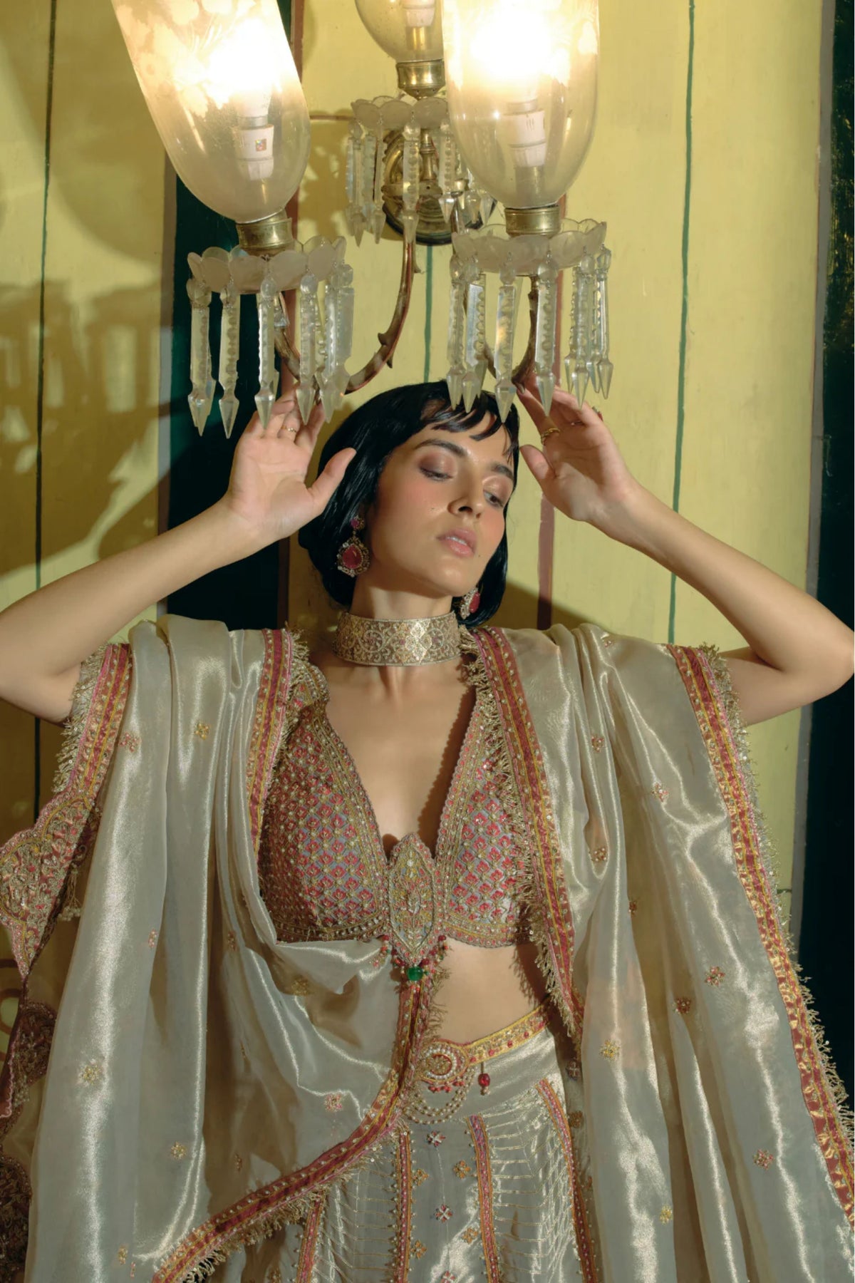 Rose Gold Lehenga Set