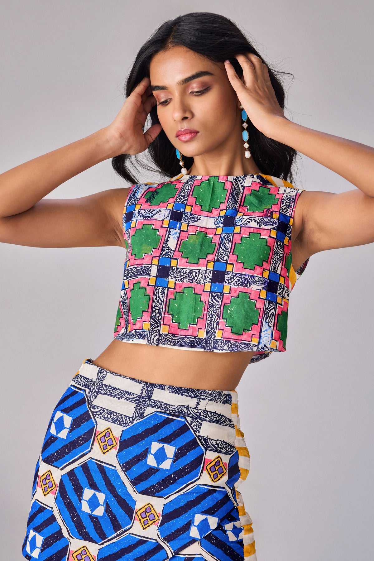 Funky Geo Zelda Blouse