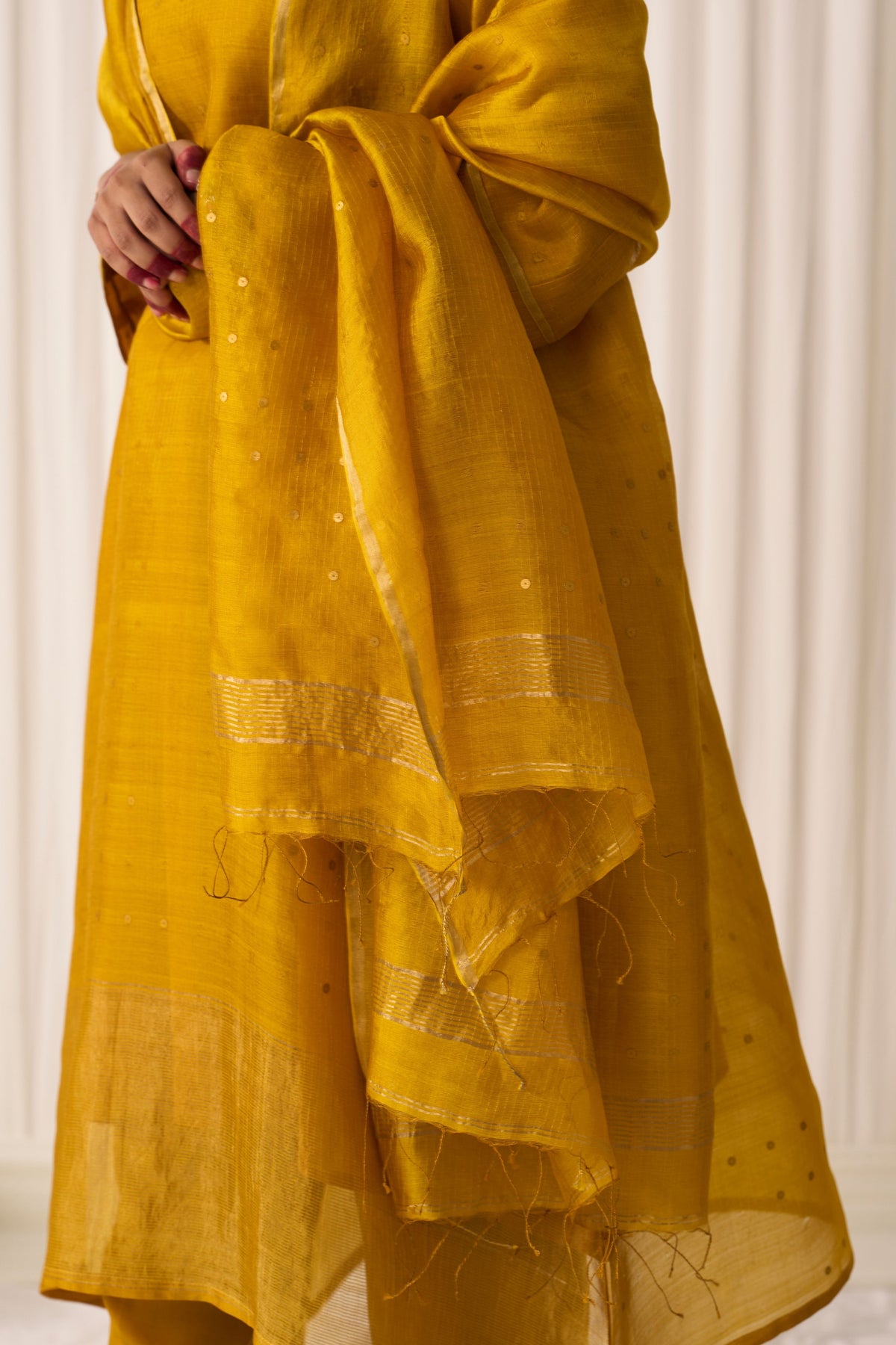 Farah Yellow Kurta Set