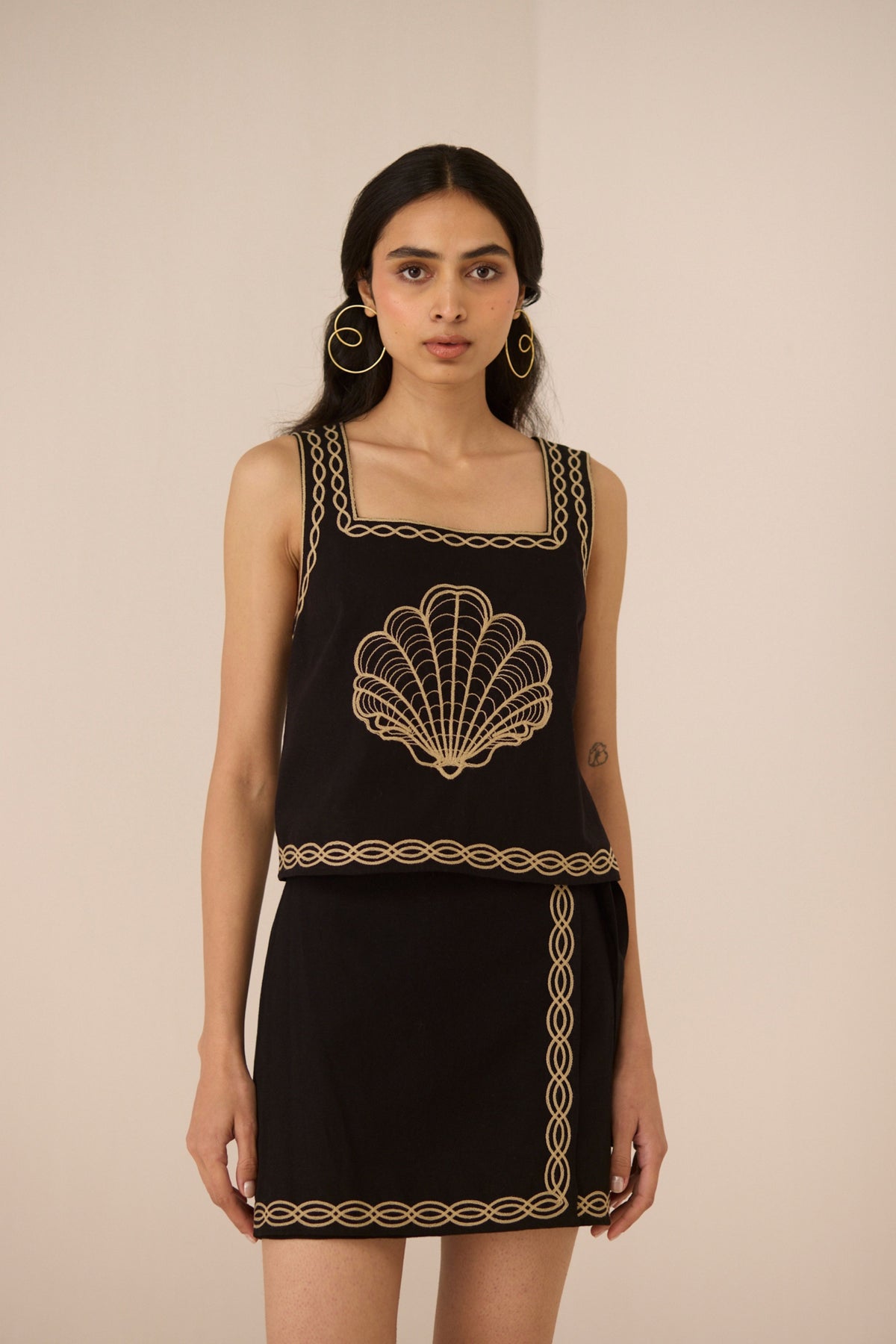 Jill Skirt Black Co-ord Set