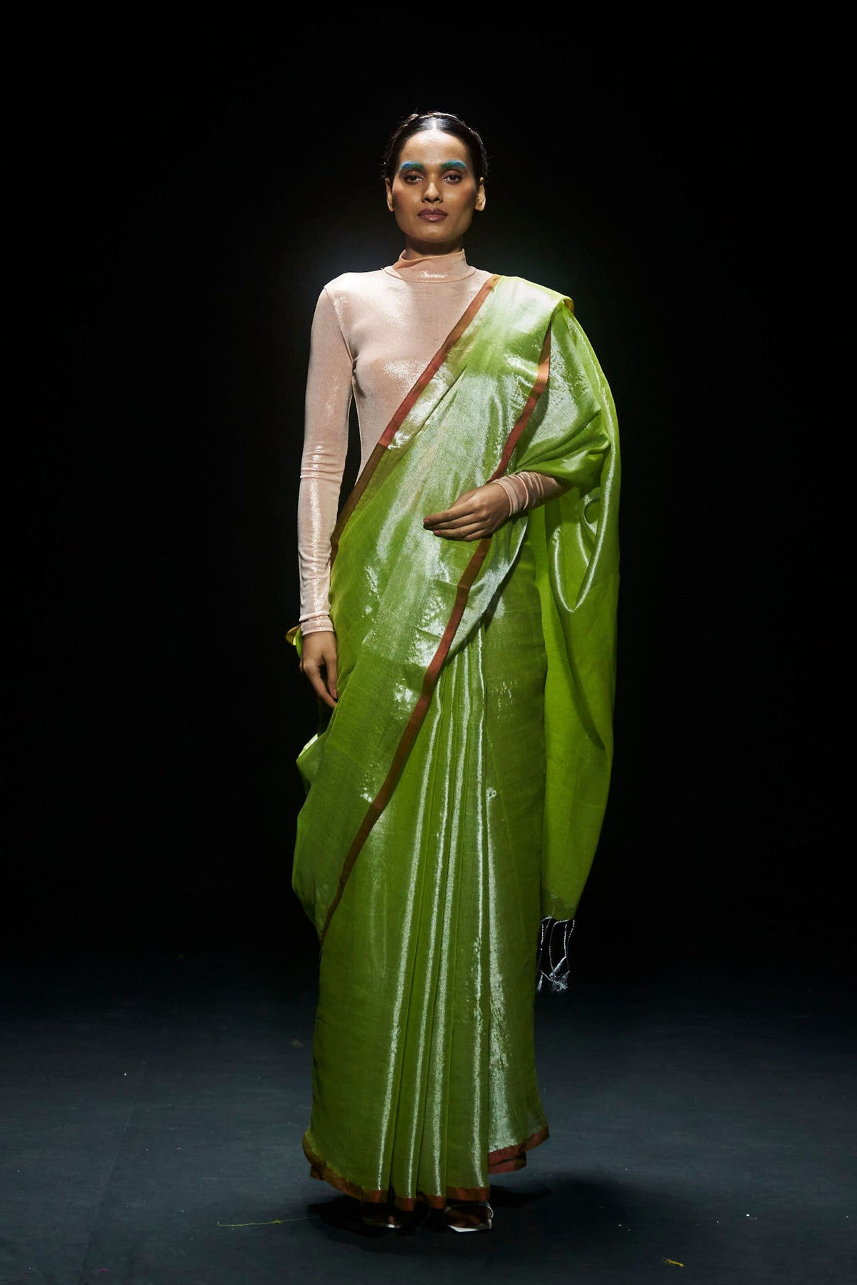 Green Tissue Saree