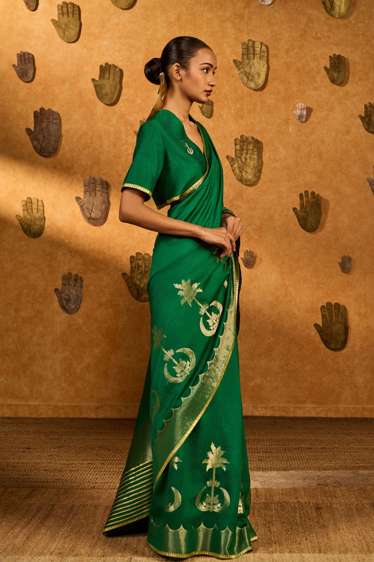Green Coco Groove Saree