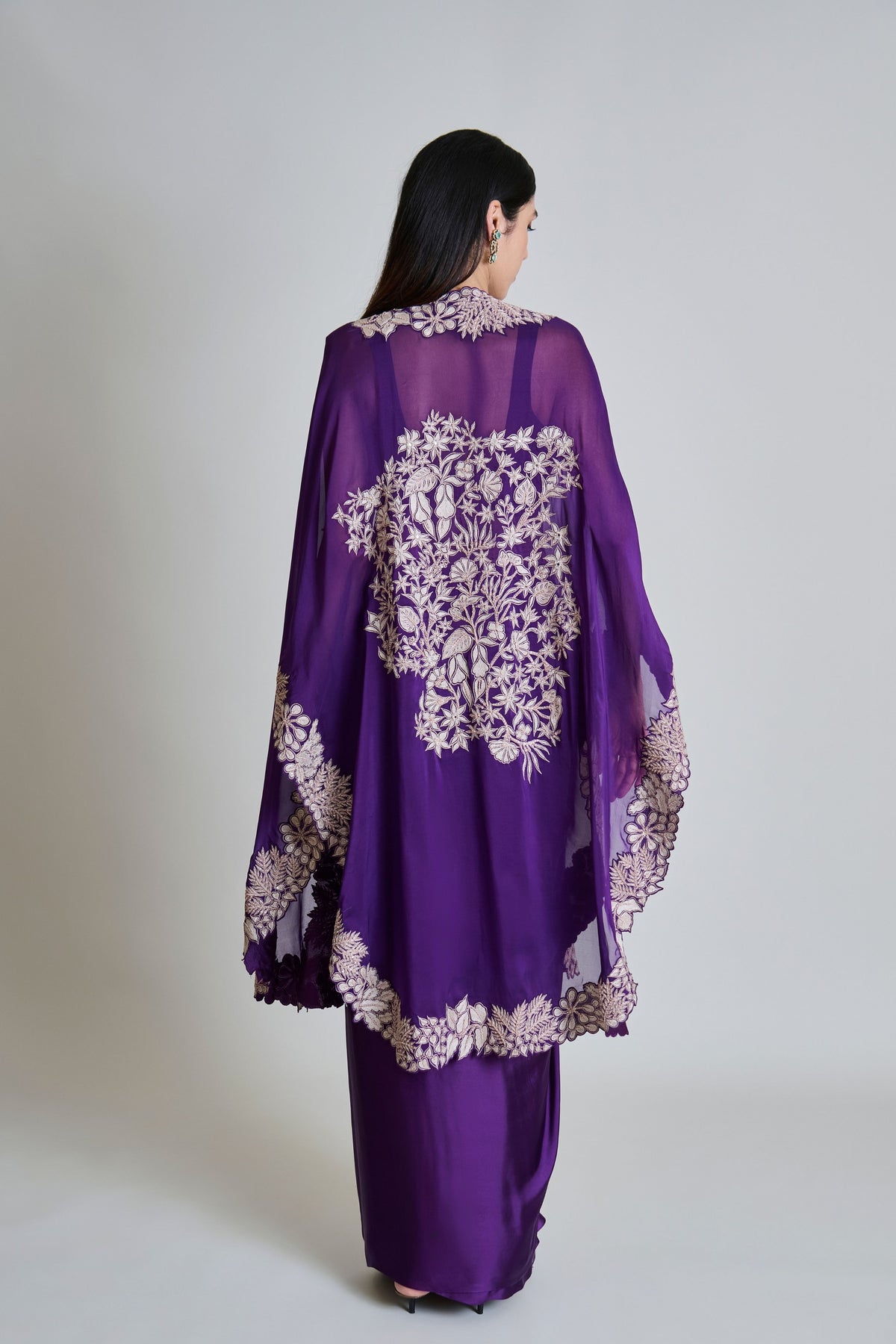 Lea Purple Cape Set
