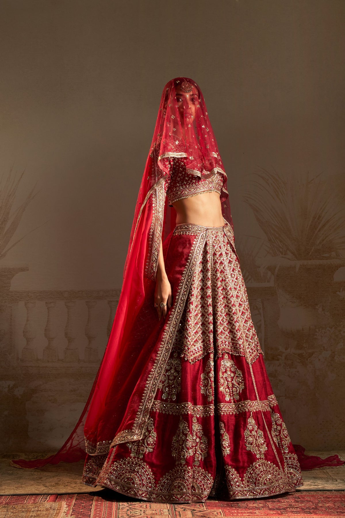 Ran Red Lehenga Set