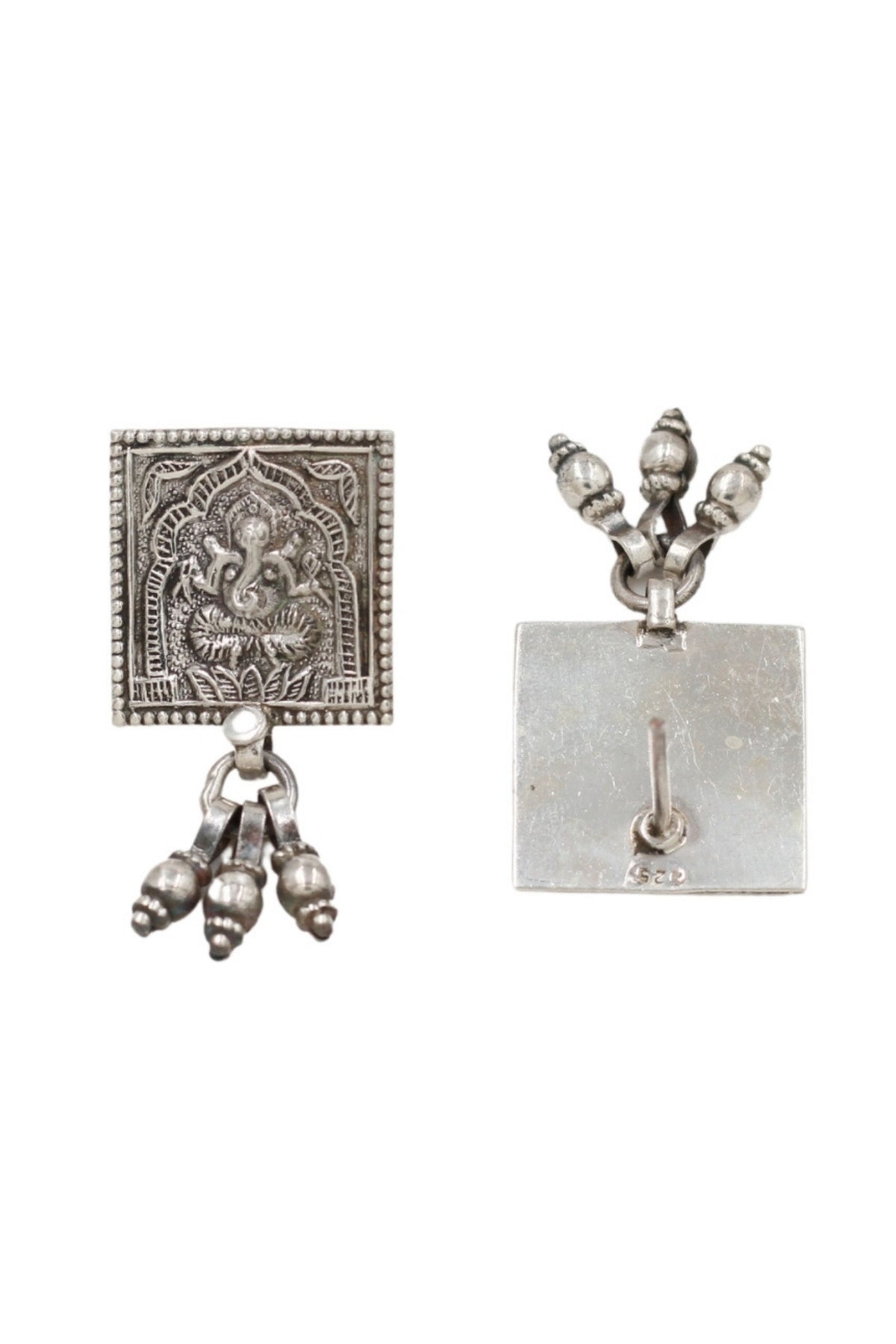 Ornate Silver Earrings