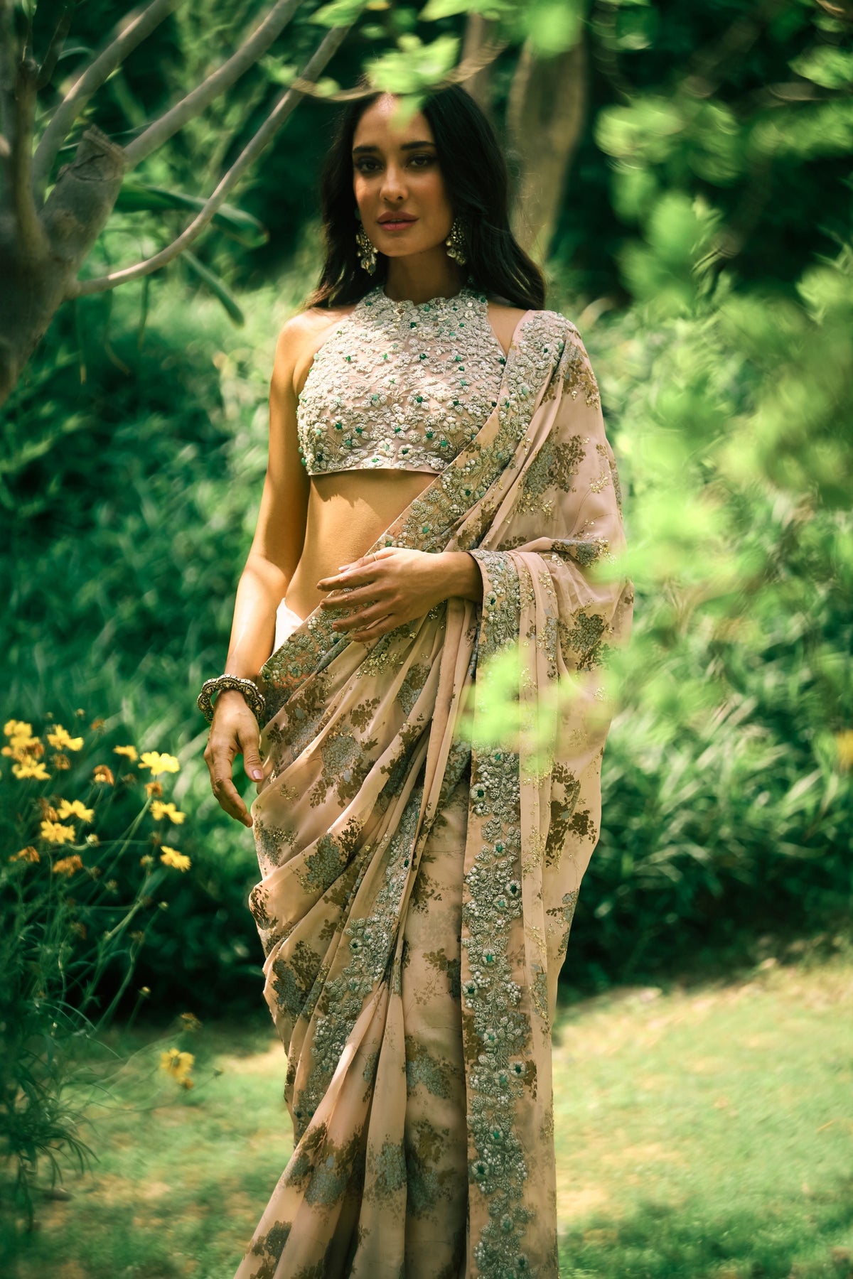 Dusty Pink Lisa Saree Set