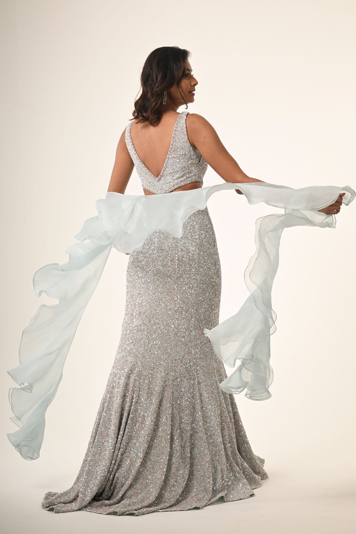Ethereal Bloom Gown Set