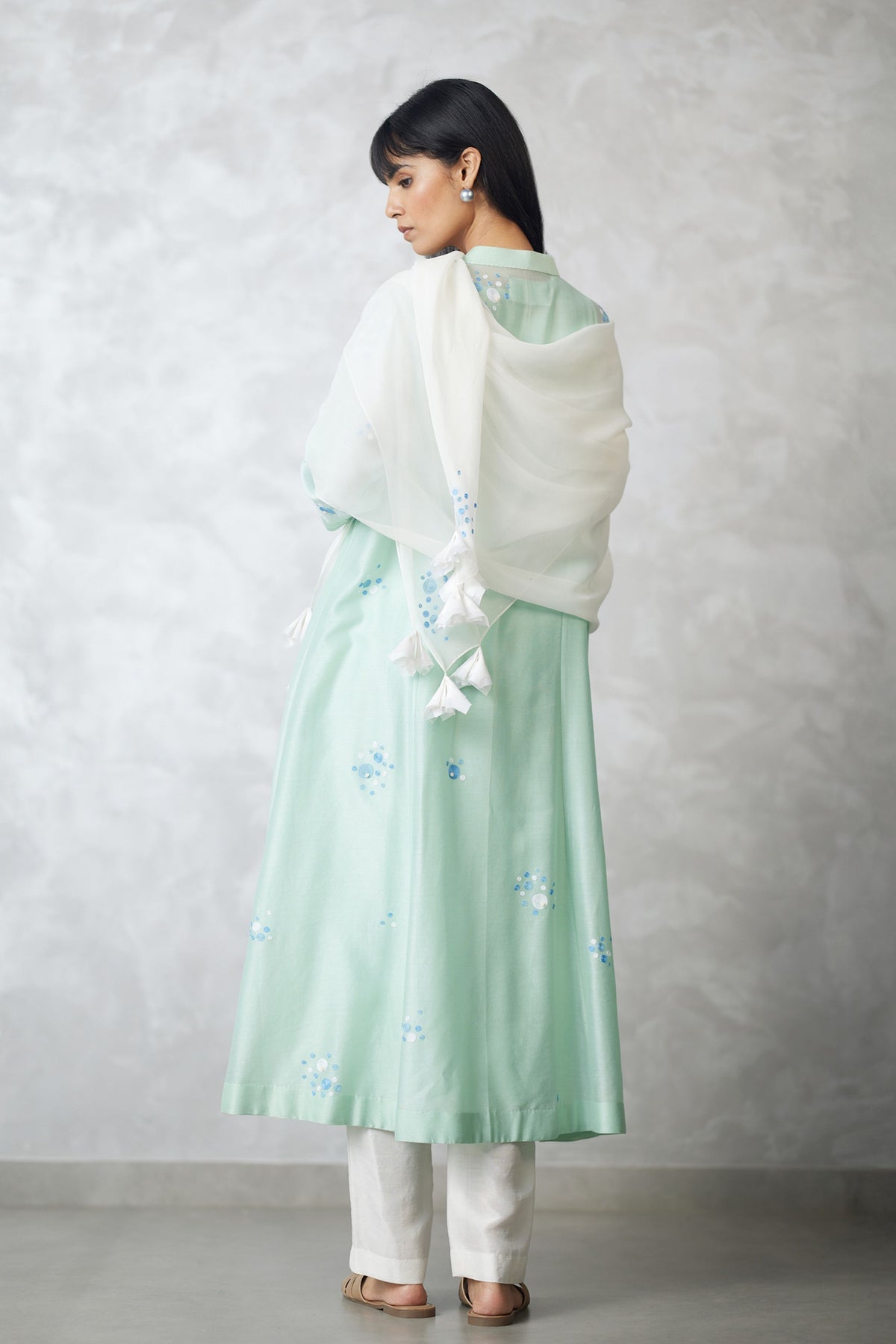 Seafoam Kalidar Kurta Set