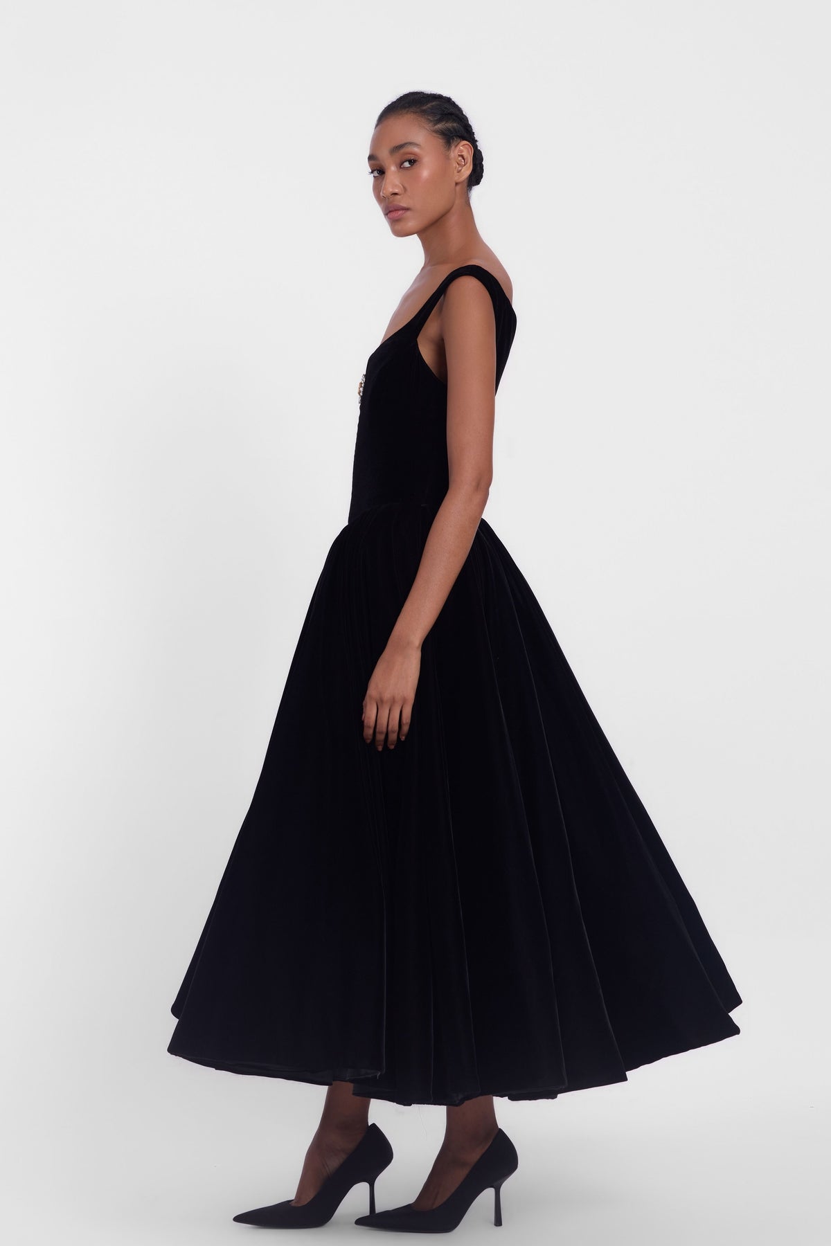 Off Shoulder Midi Dress