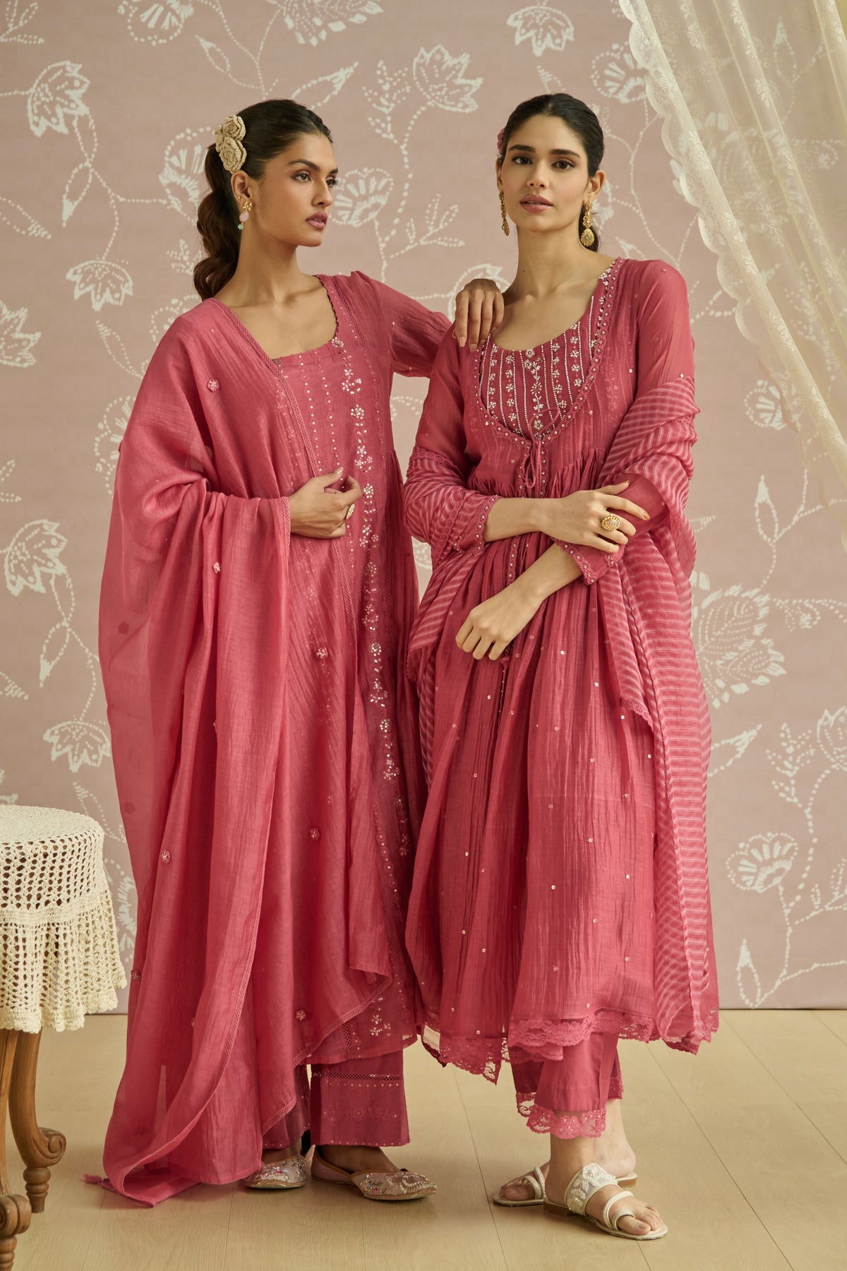 Coral Inaya Anarkali