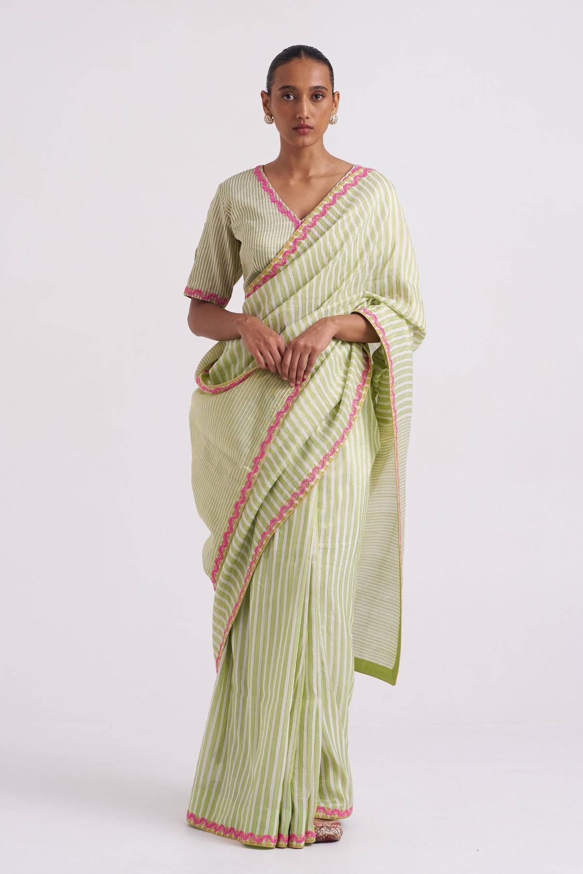 Mohini Green Saree