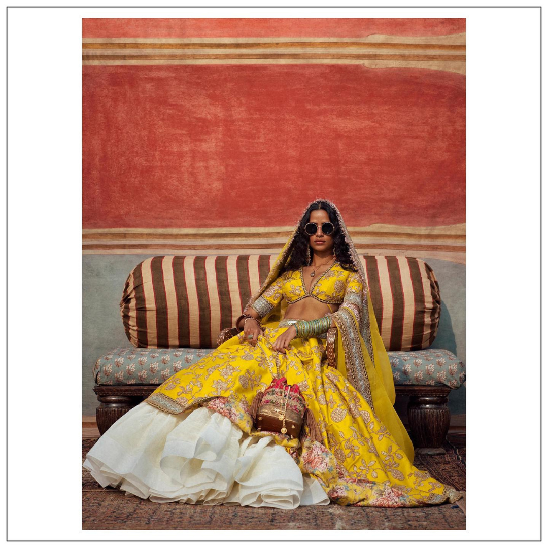 Dil Sharifa Lehenga in Yellow