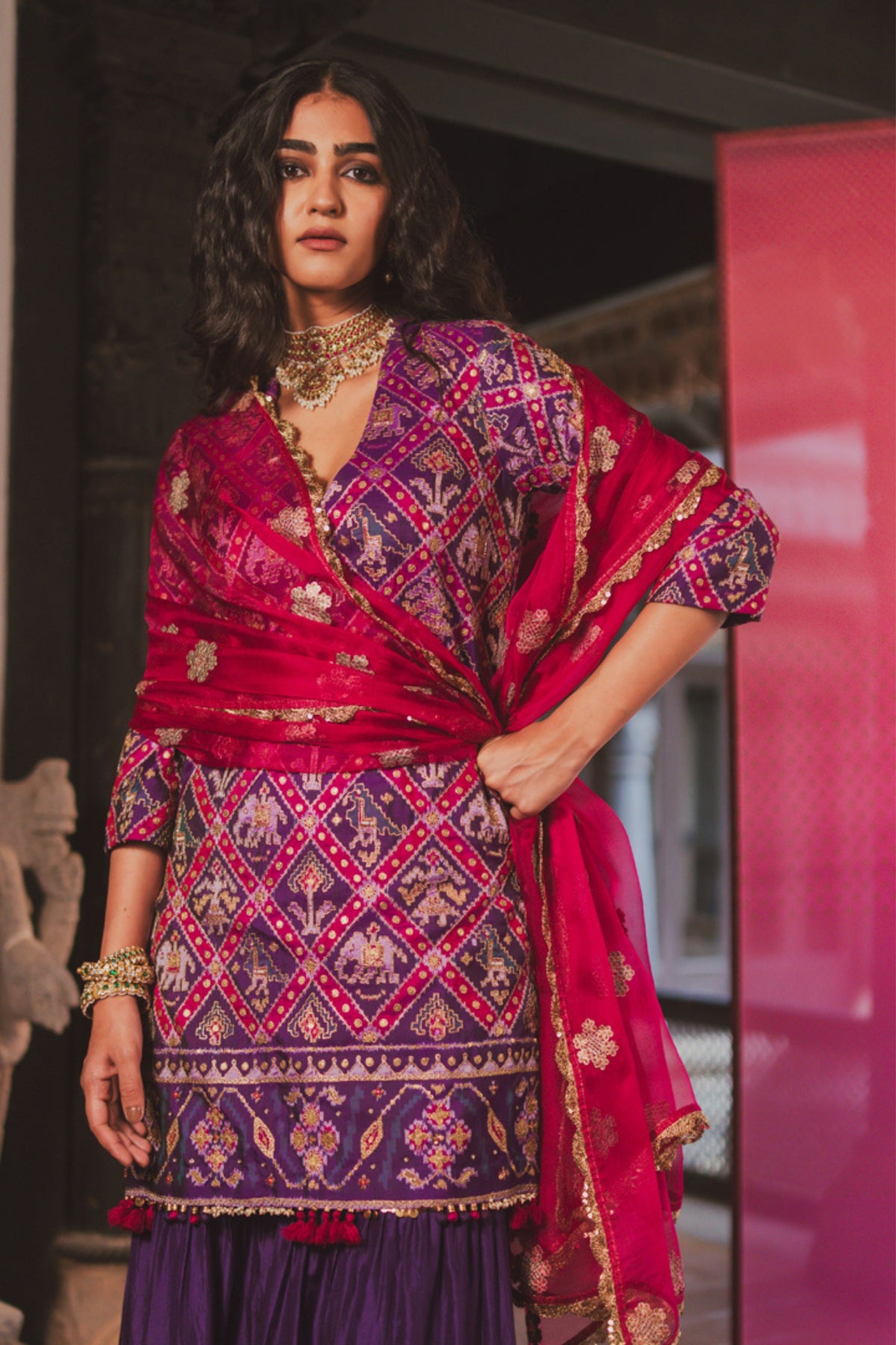 Ishita Purple Kurta Set