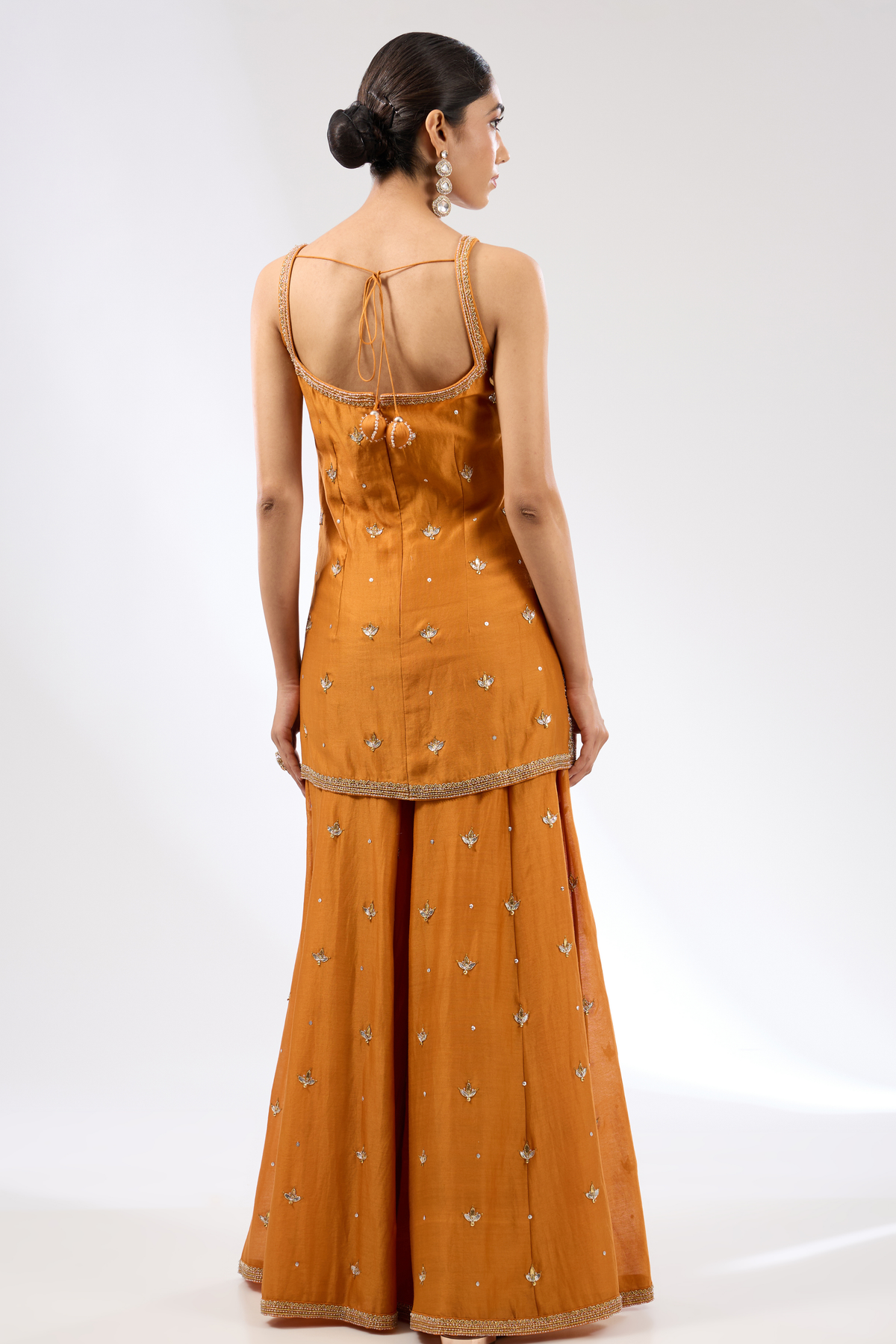 Gota Patti Orange Sharara Set