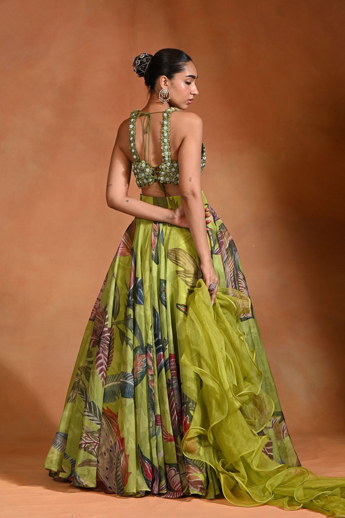 3d Embroidered Lehenga Set